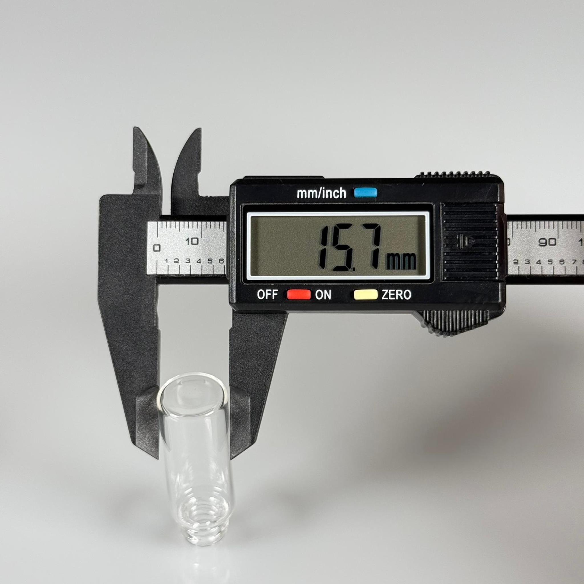 5 CC ŞEFFAF CAM ŞİŞE - 14 MM VİDALI AĞIZ - KAPAKSIZ 5 ML CAM ŞİŞE