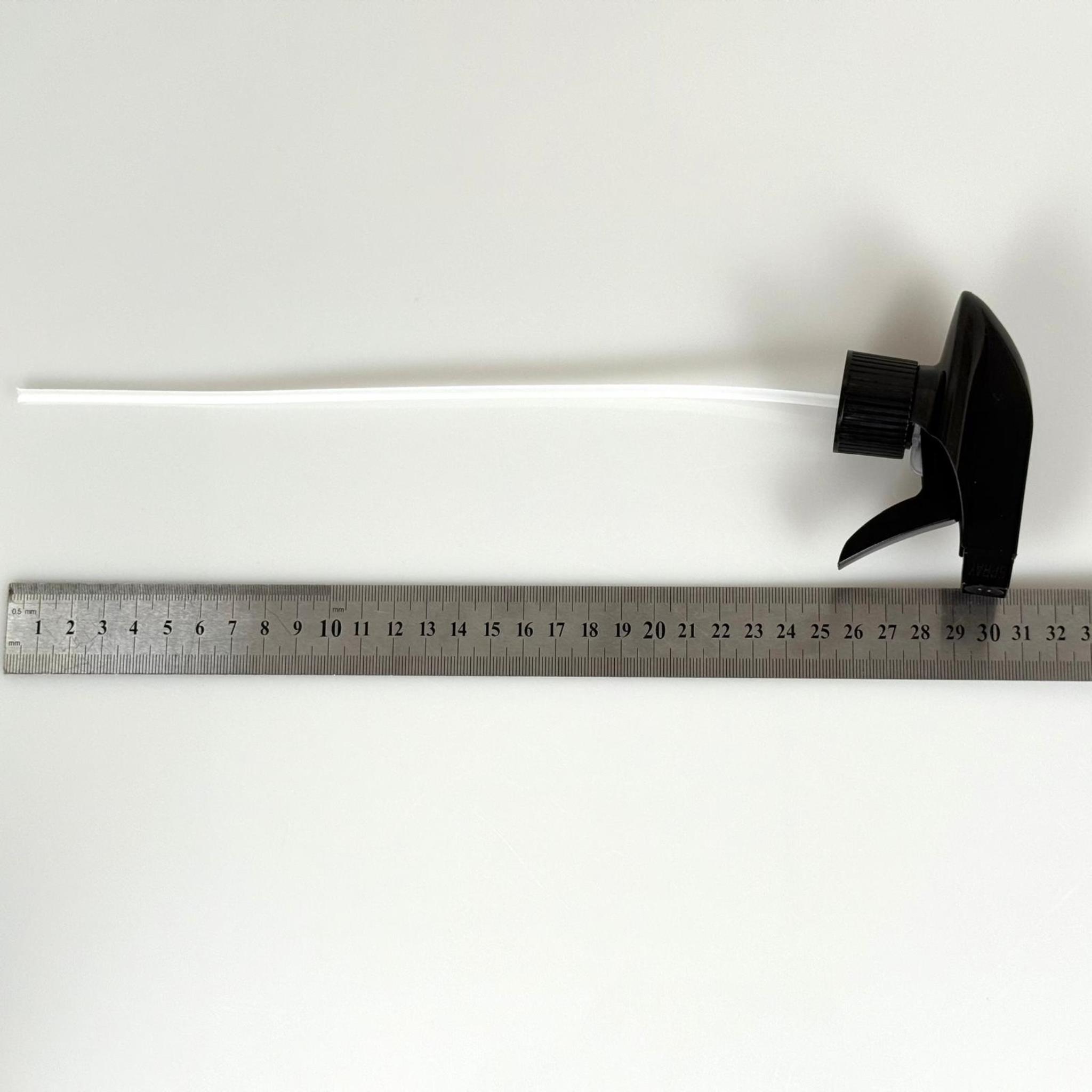 28 MM SPREY TETİK SPREY SİYAH RENK - 28 MM TRİGER CAMSİL SPREY - UZUN HORTUM