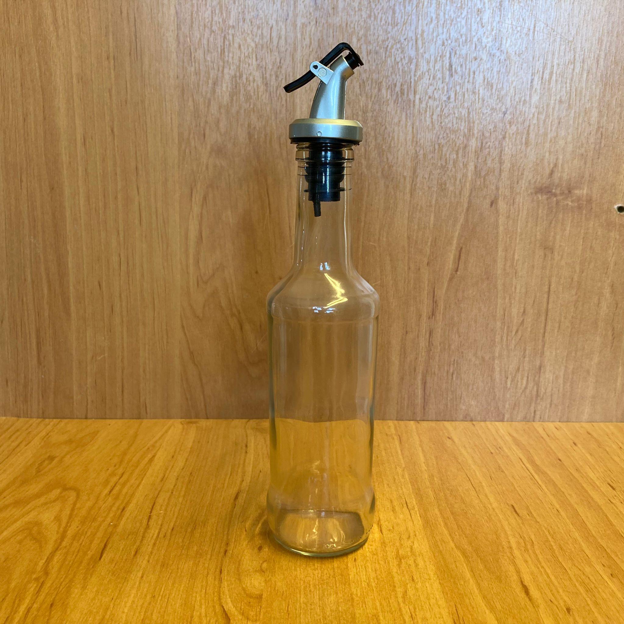 250 CC BOĞAZLI YAĞDANLIK ŞİŞESİ - 250 ML CAM YAĞLIK SİRKELİK ŞİŞE - GRİ AKITICILI Damlatmaz Yağlık/ Sirkelik