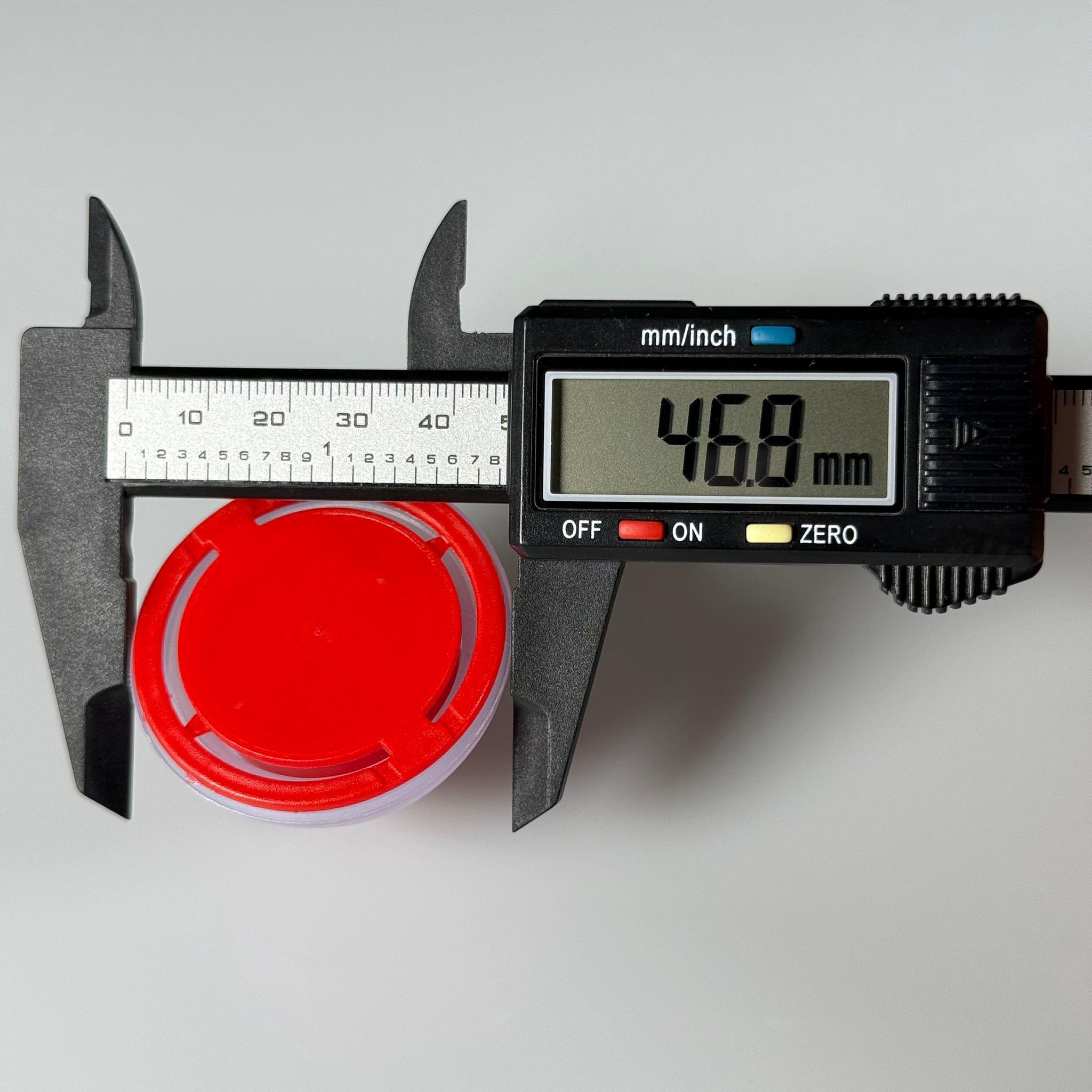 42 MM P2 K CL NATÜREL KIRMIZI BERİCAP  (SOLVENT VE TİNER TENEKESİ İÇİN) - TENEKE İÇİN PLASTİK KAPAK - YEDEK KİMYASAL TENEKE KAPAĞI - Çakma Metal TENEKE Kapağı