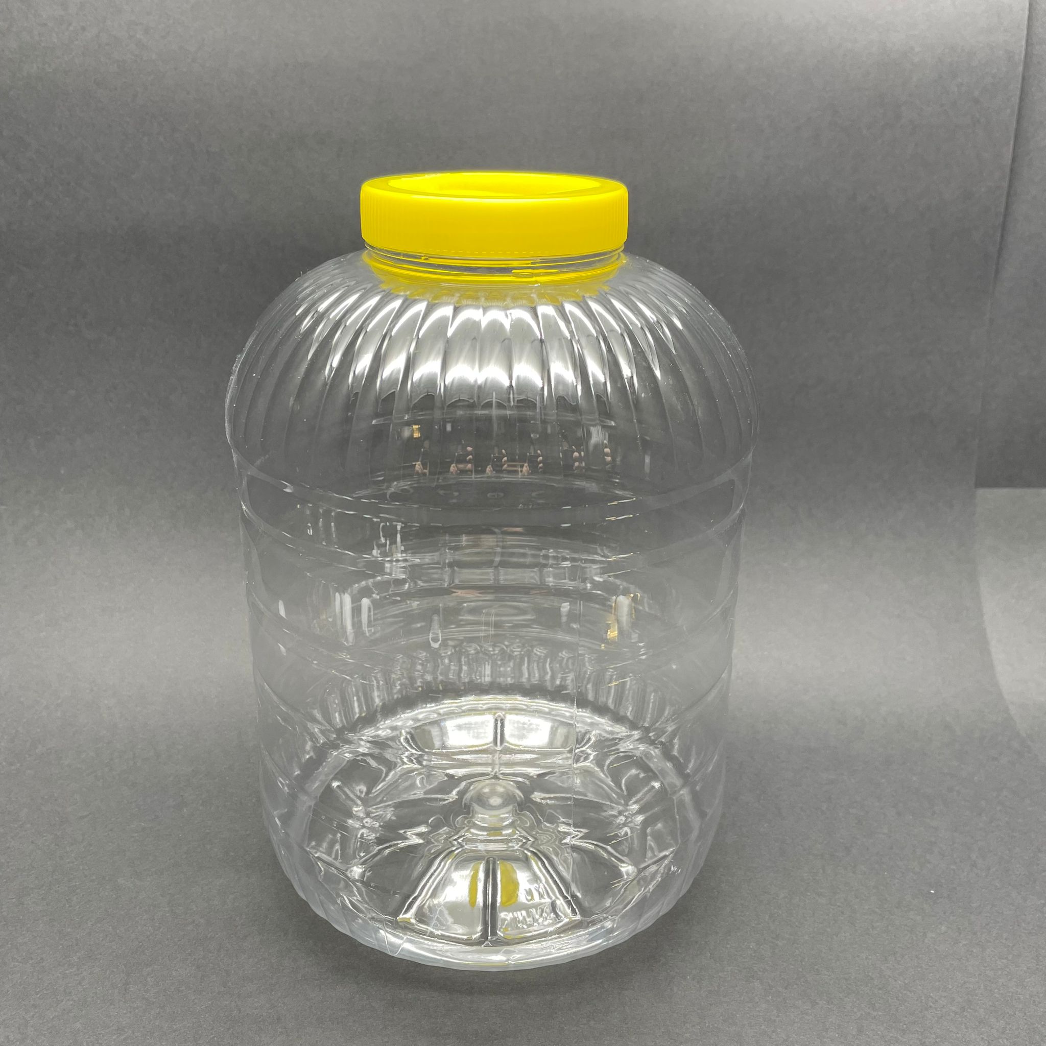5 LT PET KAVANOZ - EKO - SARI KAPAKLI - 5 LİTRE PET BİDON - 5000 CC DOMBY PET KAVANOZ