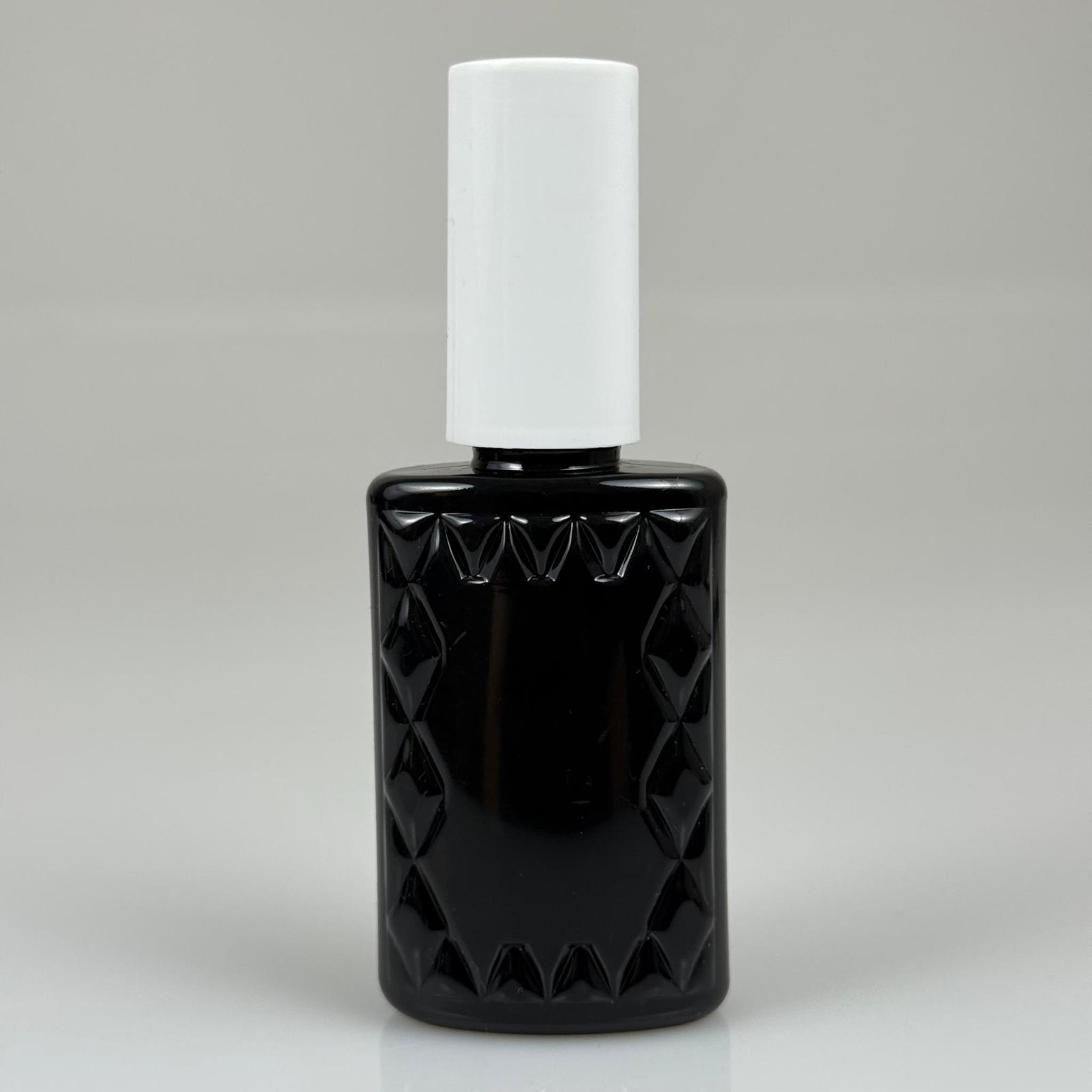 50 CC SİYAH PET KÖŞELİ PARFÜM ŞİŞESİ - SİYAH SPREYLİ - BEYAZ KORUMA KAPAKLI - 50 ML PLASTİK PARFÜM - KOLONYA ŞİŞESİ