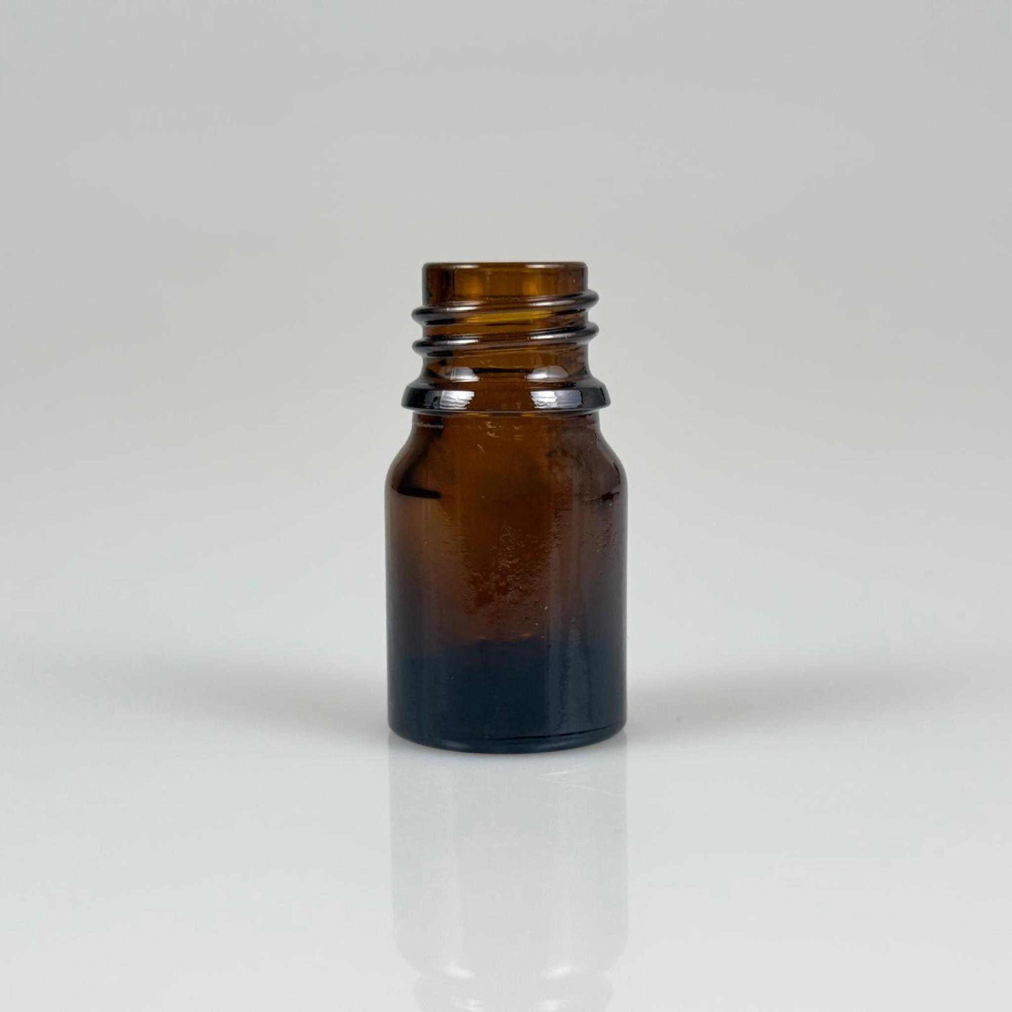3 CC AMBER CAM ŞİŞE KAPAKSIZ (18 AĞIZ) - 3 ML CAM ŞİŞE - KAHVERENGİ
