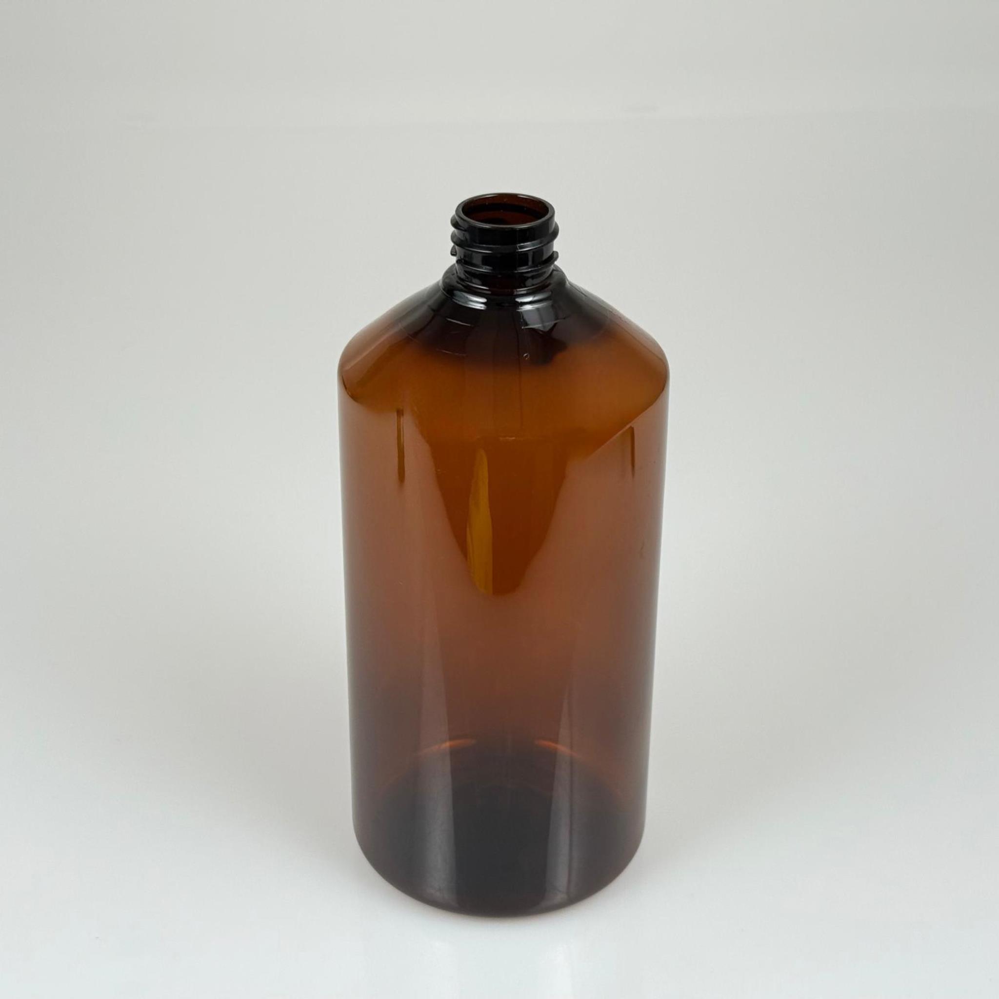 950 CC AMBER SERT PLASTİK ŞİŞE KAPAKSIZ (28 AĞIZ) - KALIN (45 GR)