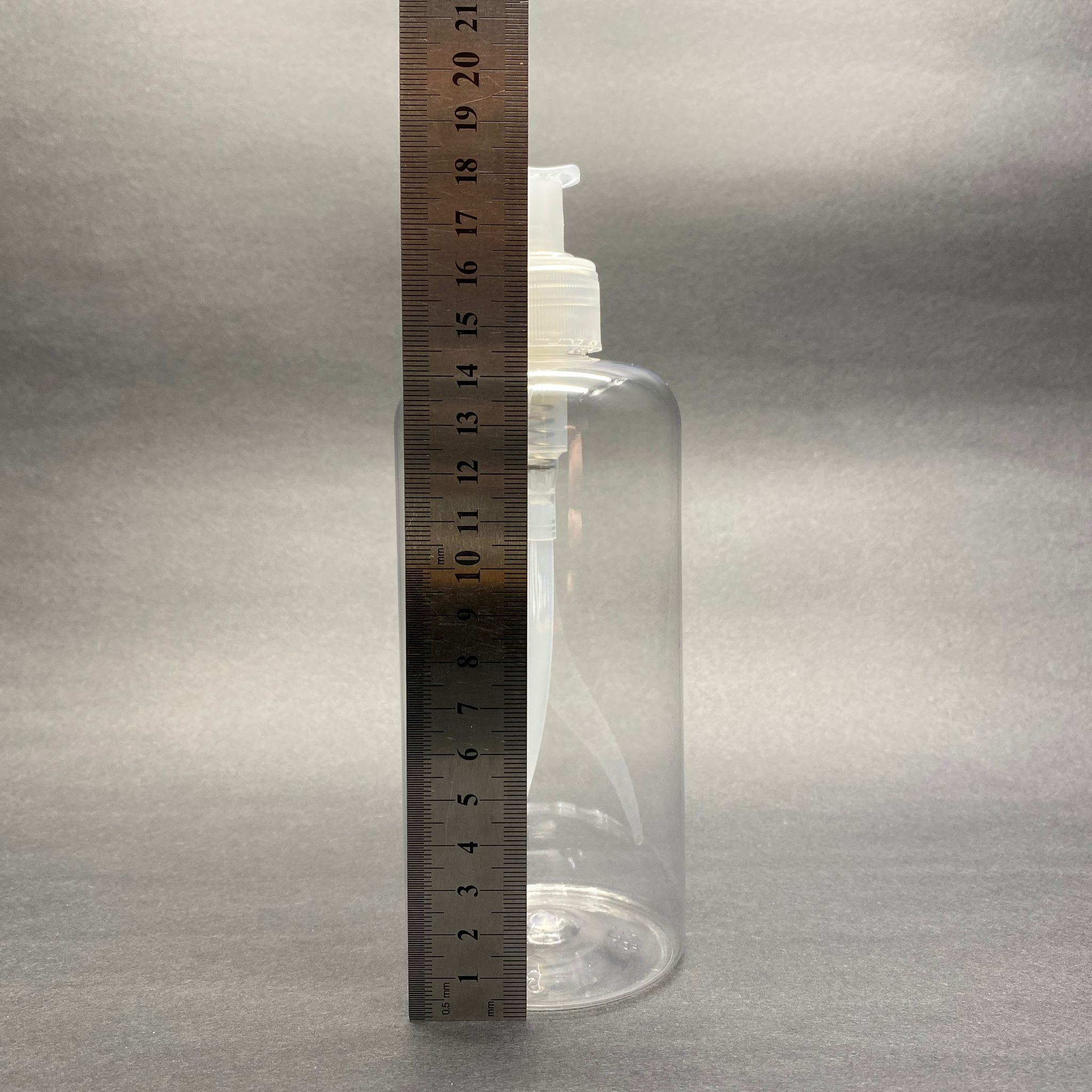 500 CC UZUN SİLİNDİR PET ŞİŞE KALIN (26 GR) - ŞEFFAF SIVI SABUN POMPALI - 28 AĞIZ - 500 ML PET ŞİŞE