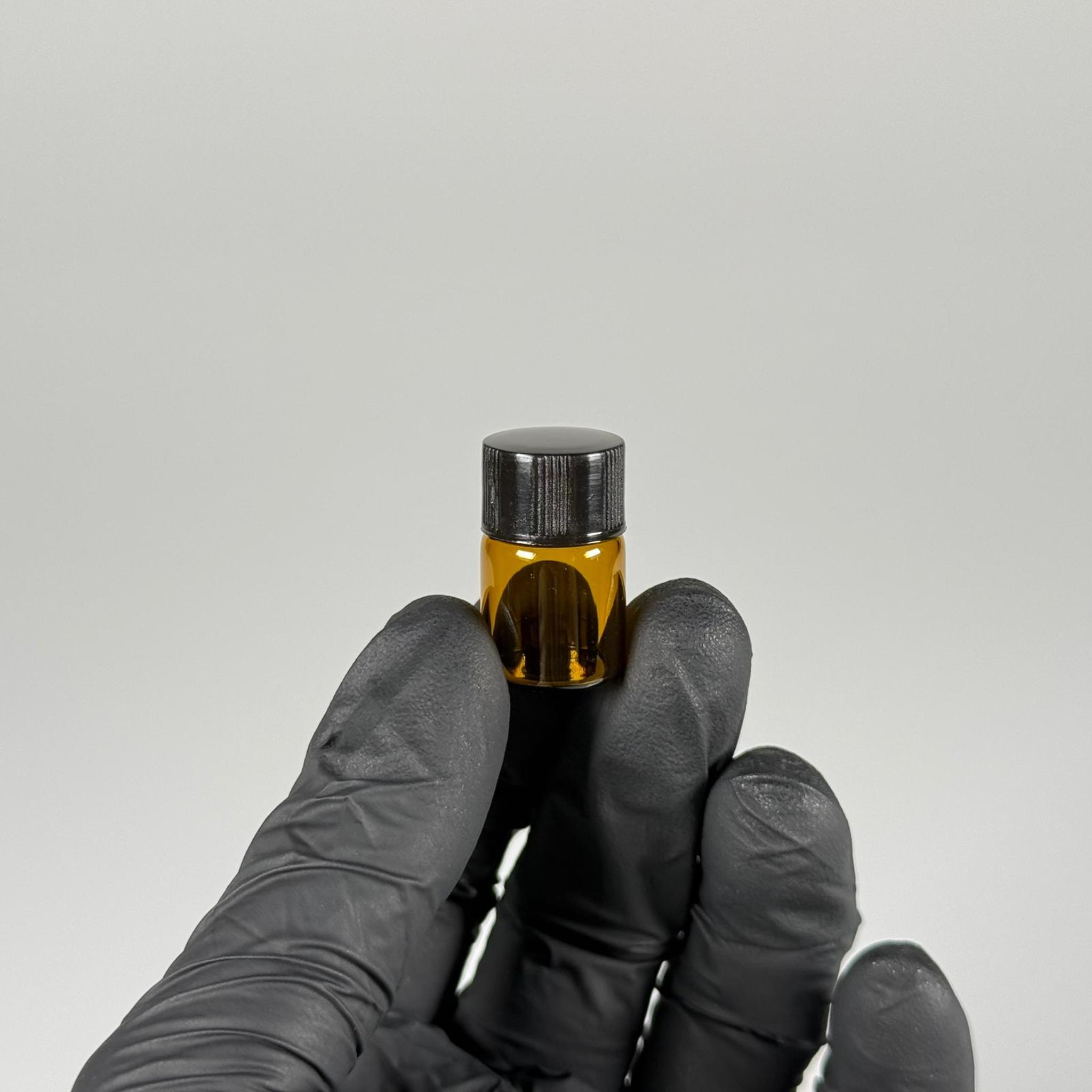 2 CC AMBER CAM ŞİŞE - SİYAH KAPAKLI - 2 ML KAPAKLI CAM ŞİŞE