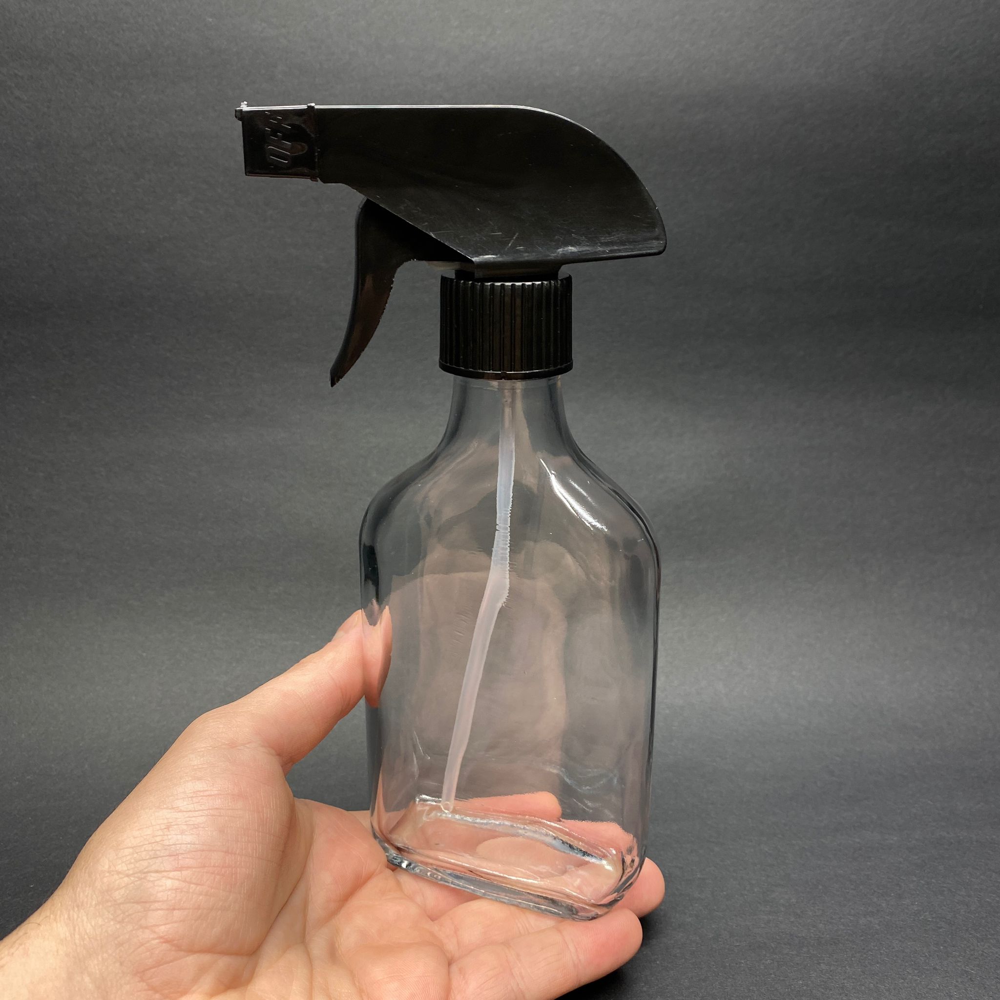 200 CC YASSI CAM ŞİŞE - KÖPÜK YAPICI SİYAH TRİGER TETİK SPREYLİ - 200 ML TEMİZLİK , ODA PARFÜMÜ , CAMSİL VB İÇİN YASSI CAM ŞİŞE