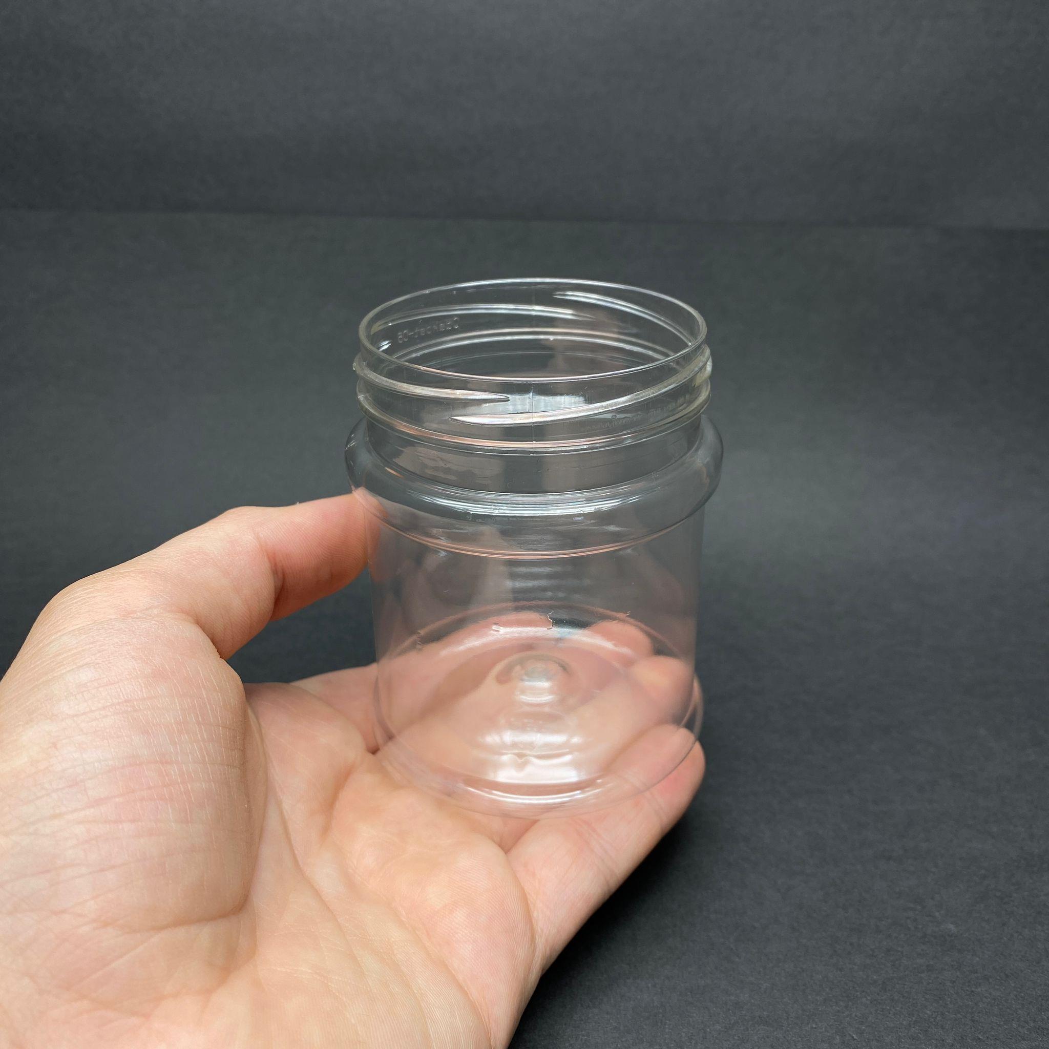 200 CC SİLİNDİR PET KAVANOZ KAPAKSIZ (63 AĞIZ) - 200 ML PLASTİK KAVANOZ