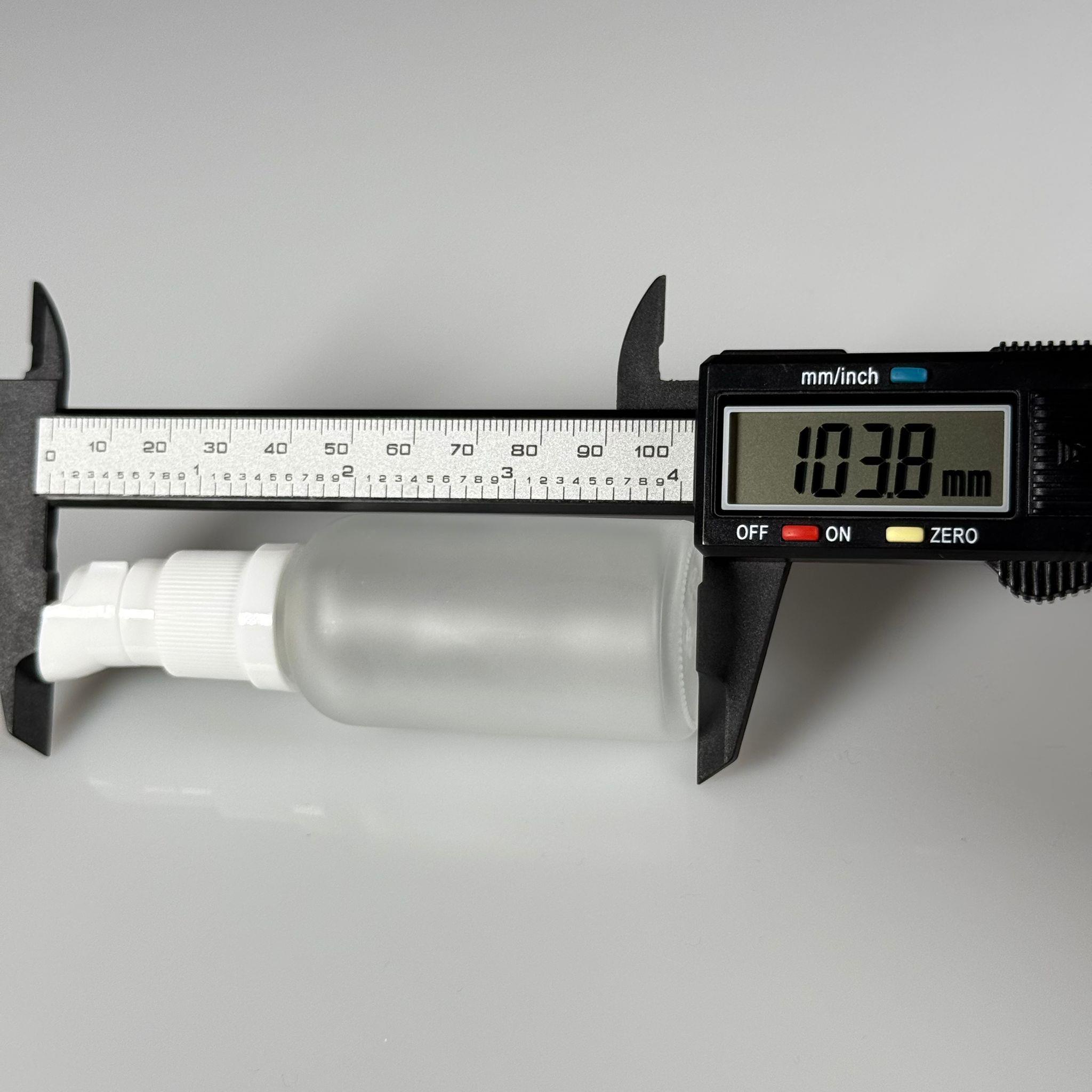 30 CC BUZLU CAM ŞİŞE - SIZDIRMAZ ETEKLİ BEYAZ LOSYON POMPALI TAKIM - 30 ML LOSYON ŞİŞESİ - YAĞ, KREM GİBİ YOĞUN KIVAMLI SIVILAR İÇİN CAM AMBALAJ