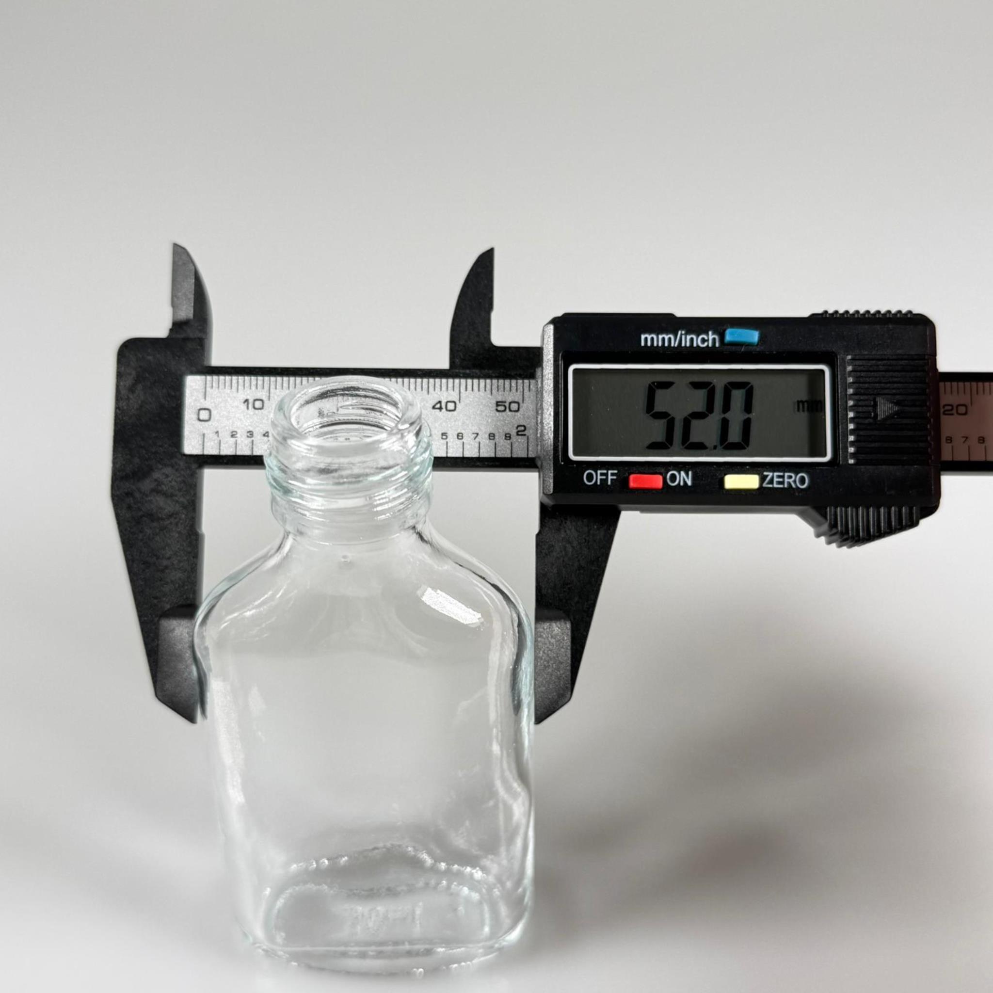 50 CC YASSI CAM COLD BREW ŞİŞE - SOĞUK KAHVE ŞİŞESİ -  KAPAKSIZ (24 AĞIZ) - 50 ML YASSI CAM ŞİŞE