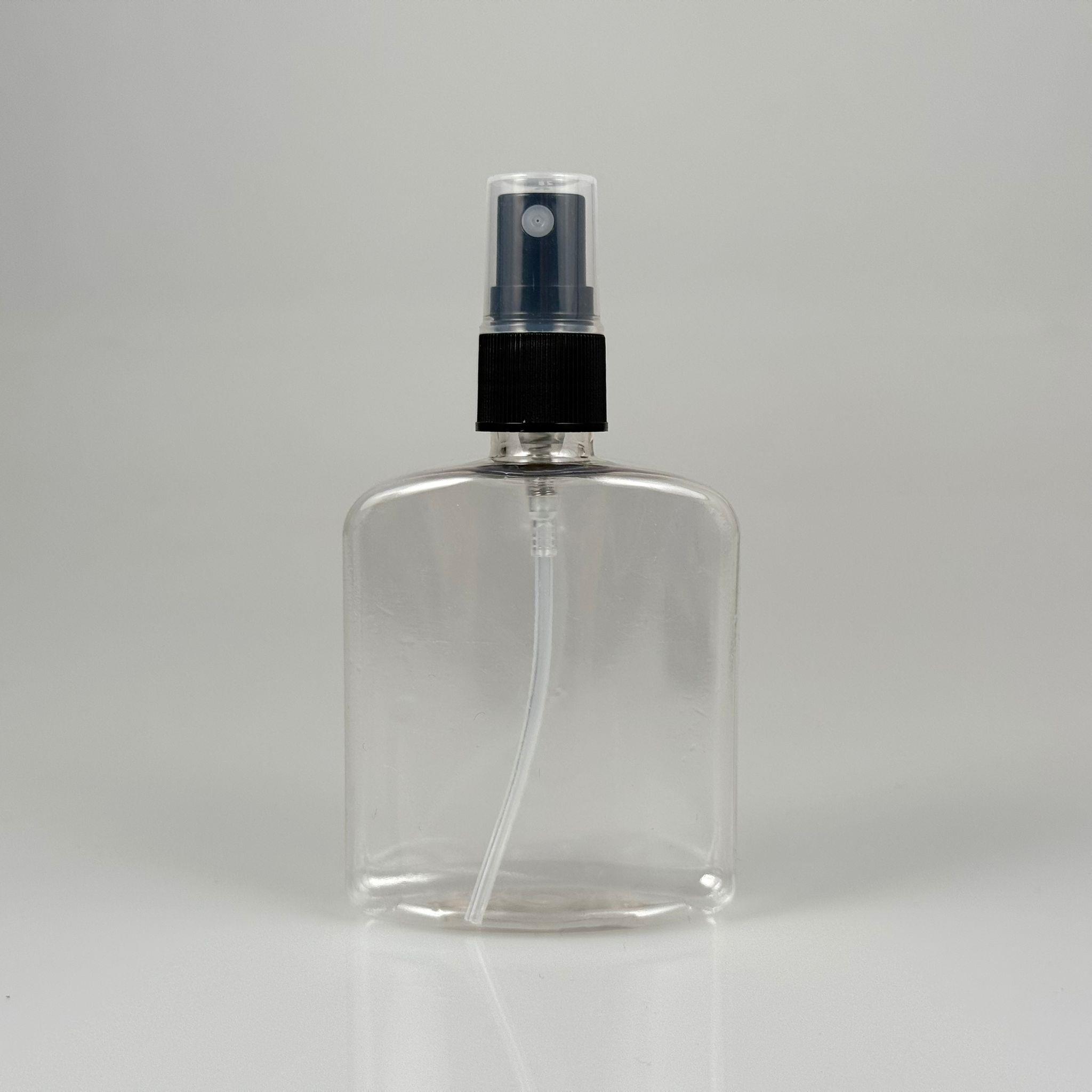 100 CC YASSI PLASTİK ŞİŞE - SİYAH SPREYLİ - 100 ML SPREYLİ PET ŞİŞE