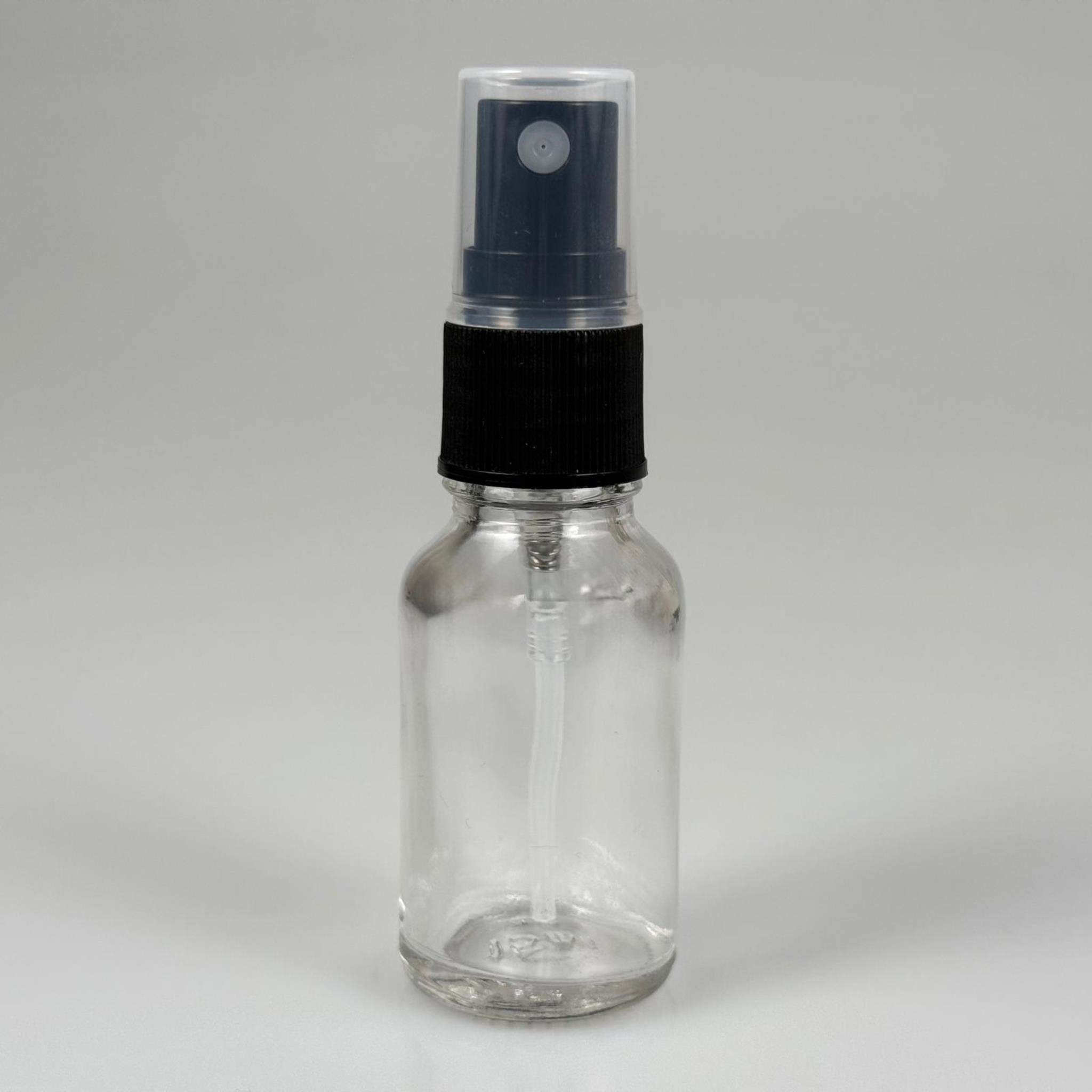 15 CC ŞEFFAF CAM ŞİŞE SİYAH SPREYLİ TAKIM - 15 ML SPREYLİ ŞİŞE