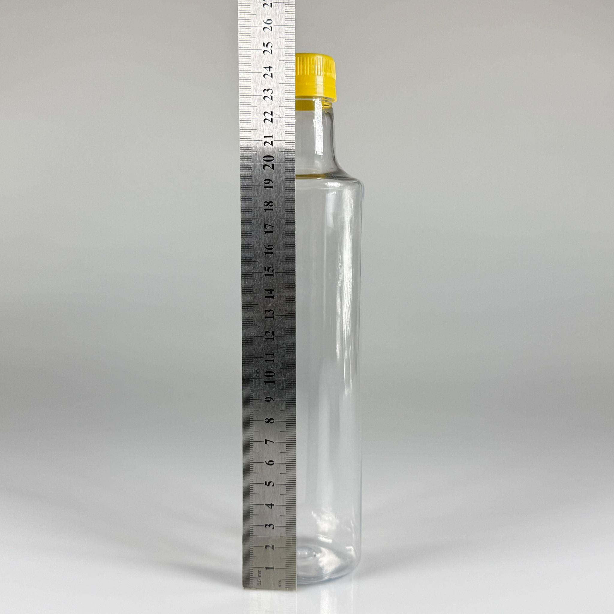 500 CC DORİKA SİLİNDİR PET ŞİŞE - CONTALI KİLİTLİ SARI KAPAKLI -  (60 GR) CAM GÖRÜNÜMLÜ SERT KALIN KIRILMAZ 500 ML SİLİNDİR PLASTİK ŞİŞE