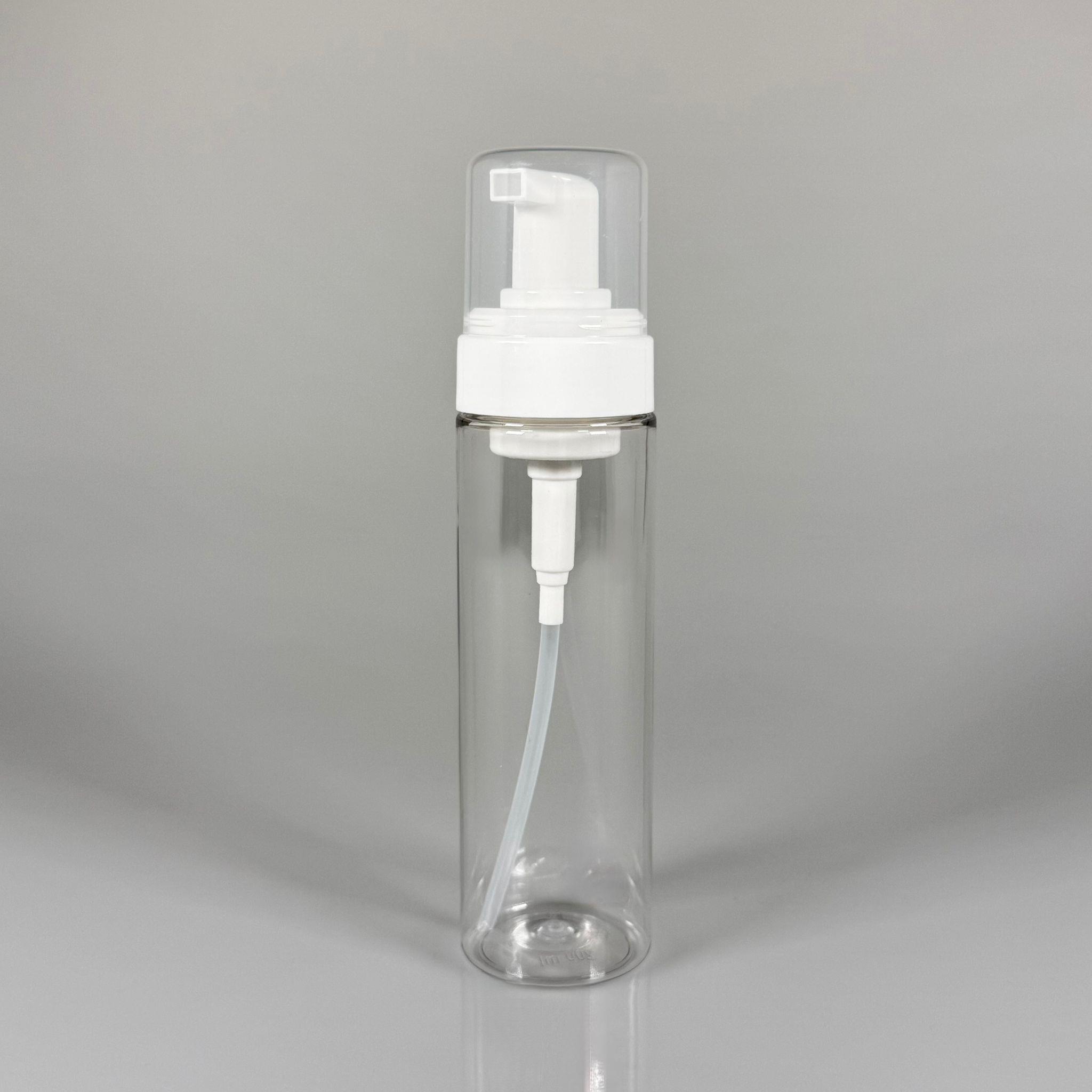 200 CC KÖPÜK YAPICI POMPALI ŞİŞE - ŞEFFAF - BEYAZ KÖPÜK POMPALI BEYAZ ŞİŞE - 200 ML ŞİŞE KÖPÜK POMPASI