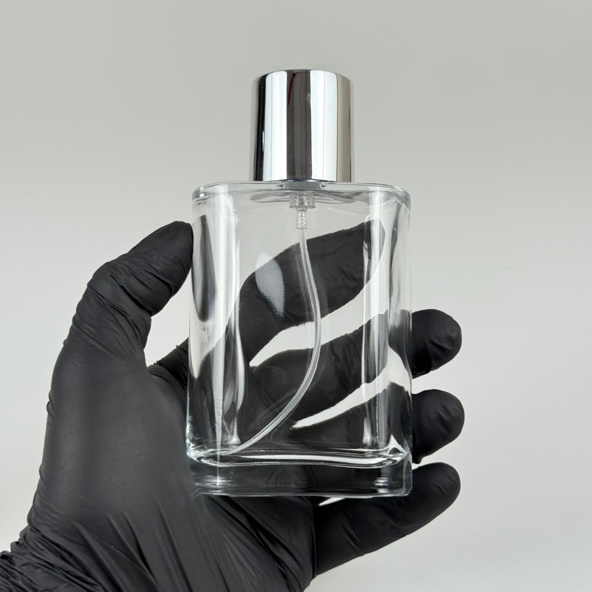100 ML YASSI MODEL CEO PARFÜM ŞİŞESİ + SİYAH METAL SPREYLİ + GÜMÜŞ GENİŞ KAPAKLI (AĞIZ 15 MM GEÇME KOLAY KAPAMA)
