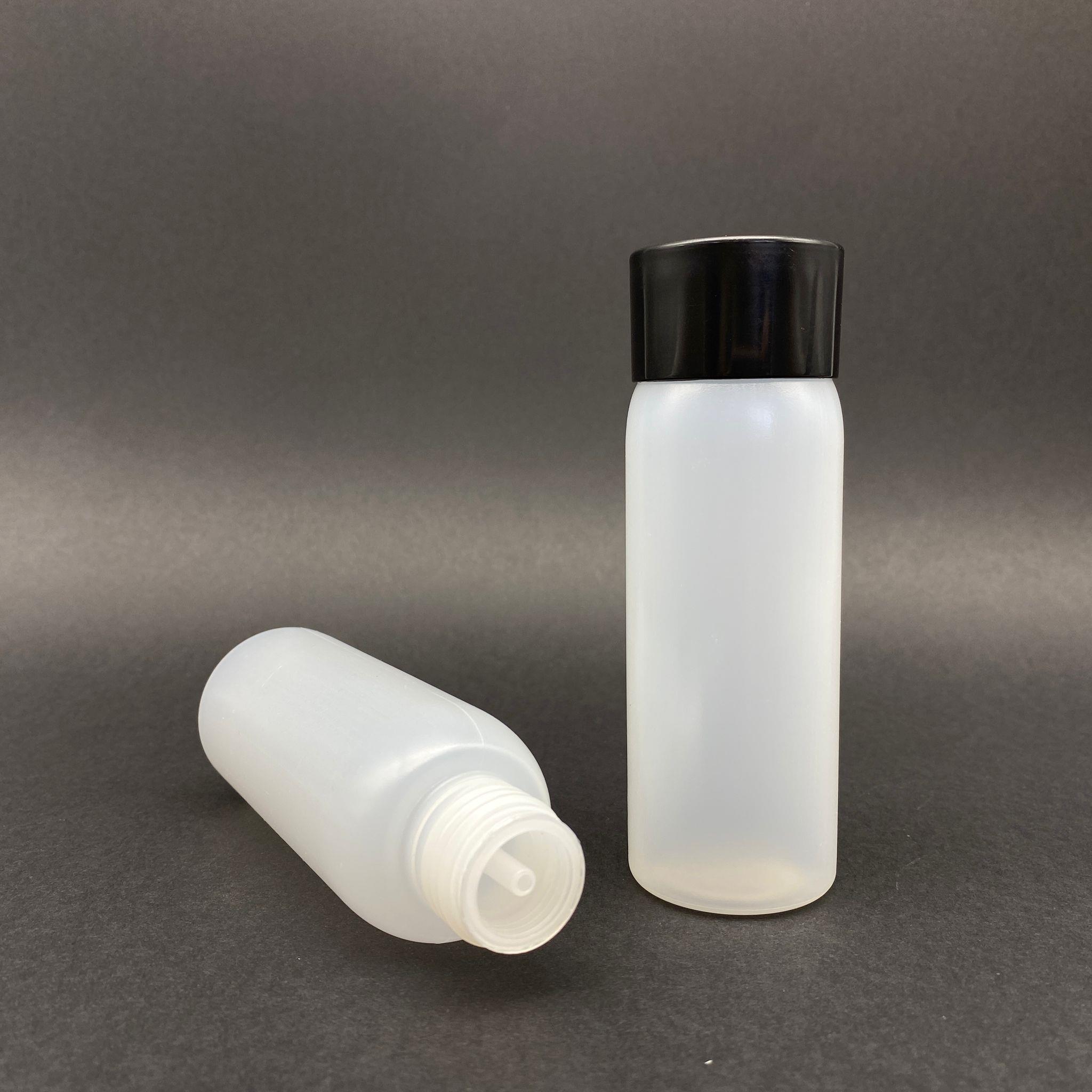 100 CC SERT NATÜREL ŞİŞE - SİYAH KOLONYA KAPAKLI - KOLONYA TIPALI - 100 ML PLASTİK KOLONYA ŞİŞESİ