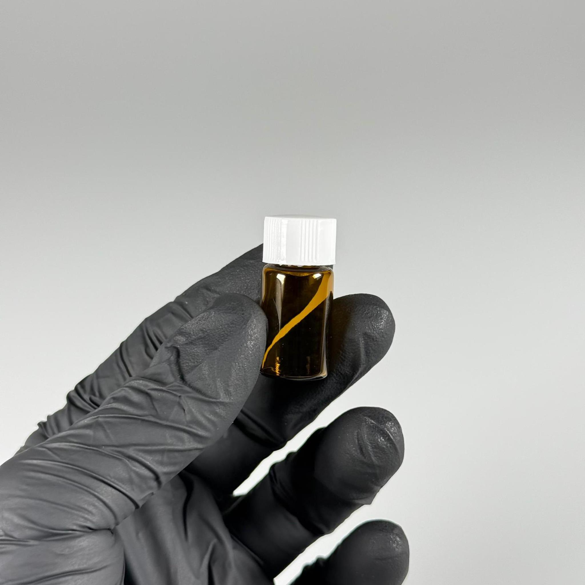 3 CC AMBER İNCE CAM ŞİŞE - BEYAZ KAPAKLI + İÇTEN DAMLALIKLI - 3 ML CAM ŞİŞE