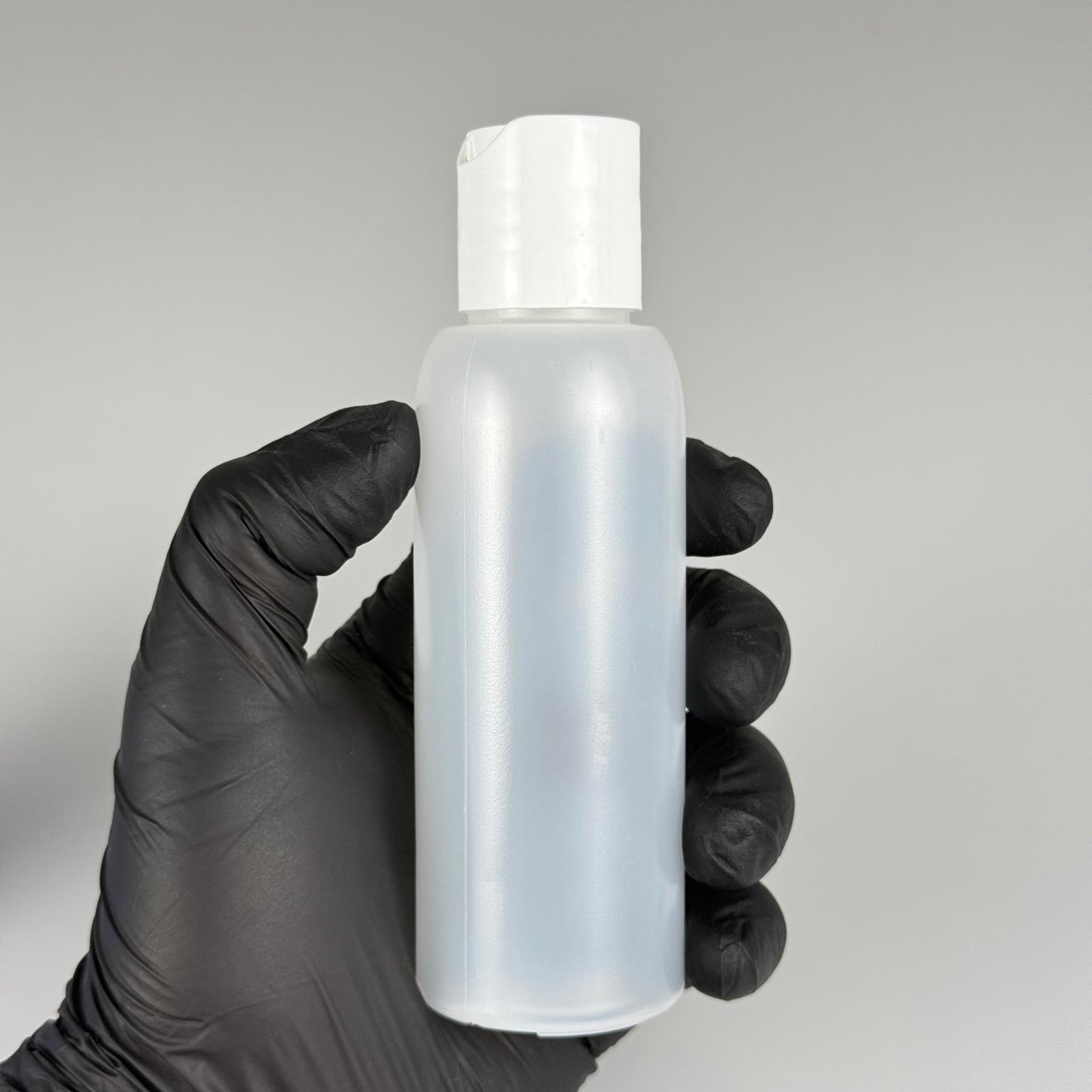 100 ML SIKILABİLİR YUMUŞAK PE POLİETİLEN PLASTİK ŞİŞE - BEYAZ DİSKTOP ŞAMPUAN KAPAKLI - 100 cc sos, yağ, kartuş, mürekkep vb için boş şişeler