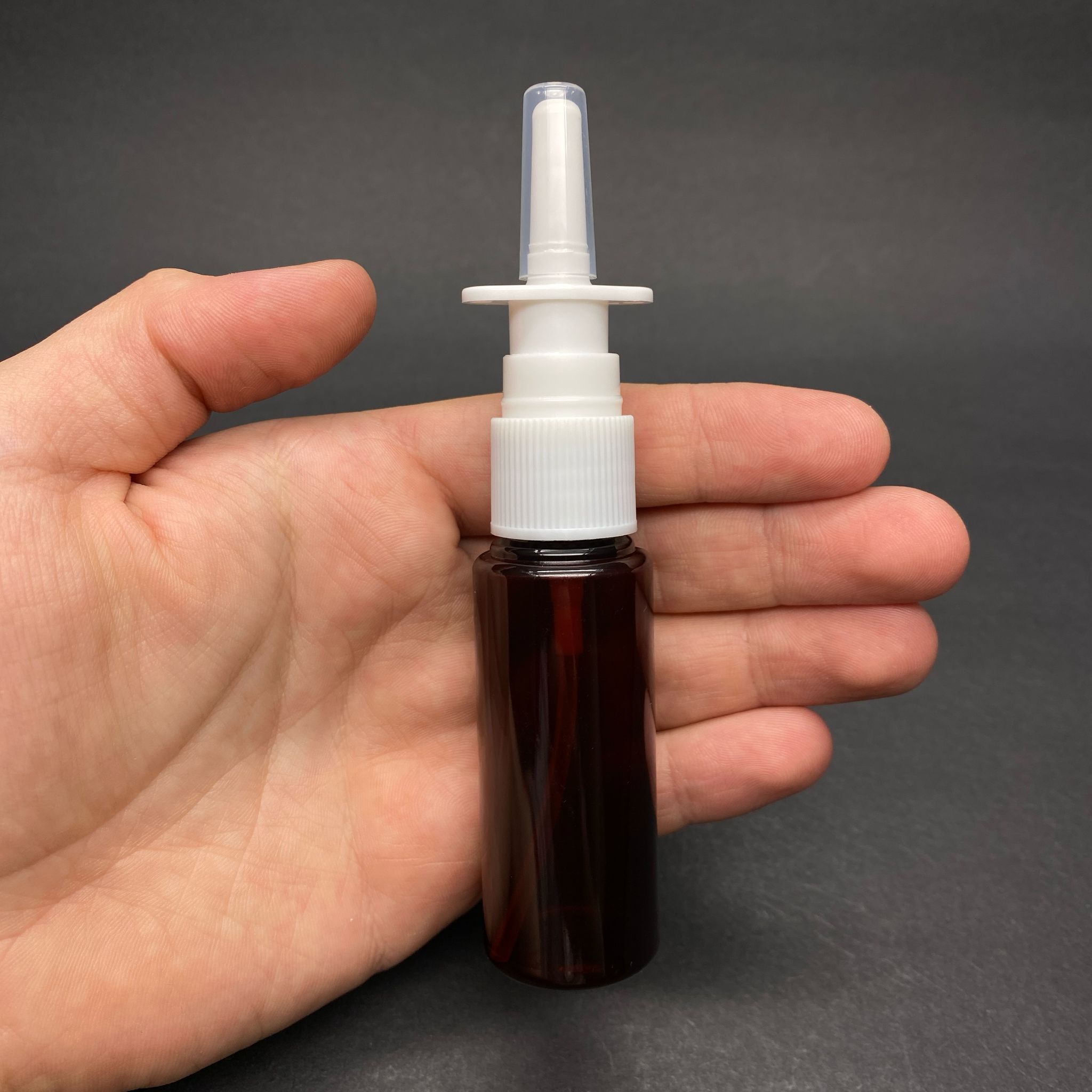 25 CC AMBER PET ŞİŞE- NAZAL BURUN SPREYLİ 25 ML PLASTİK ŞİŞE