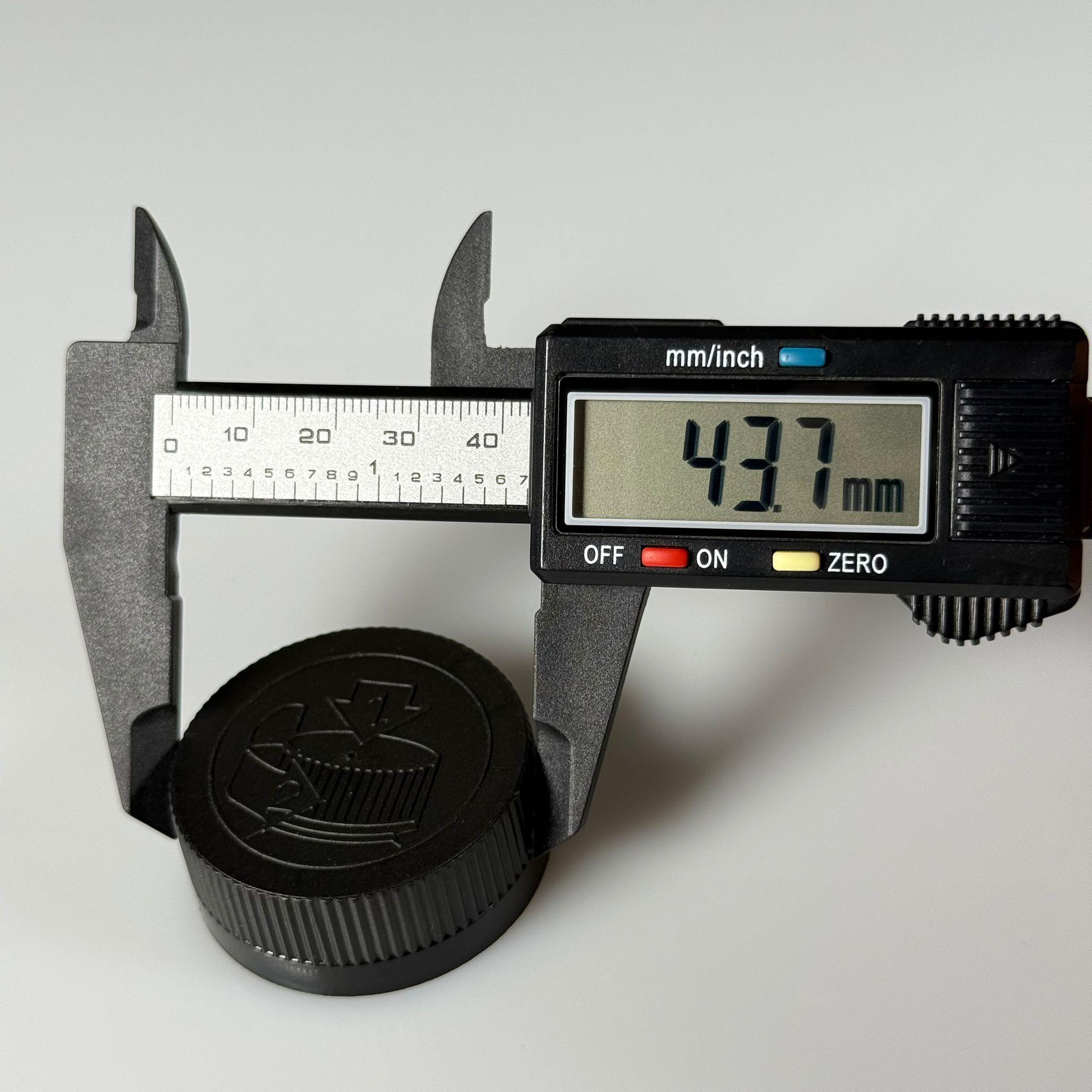 38 MM ÇOCUK KİLİTLİ VİDALI PLASTİK KAPAK - SİYAH