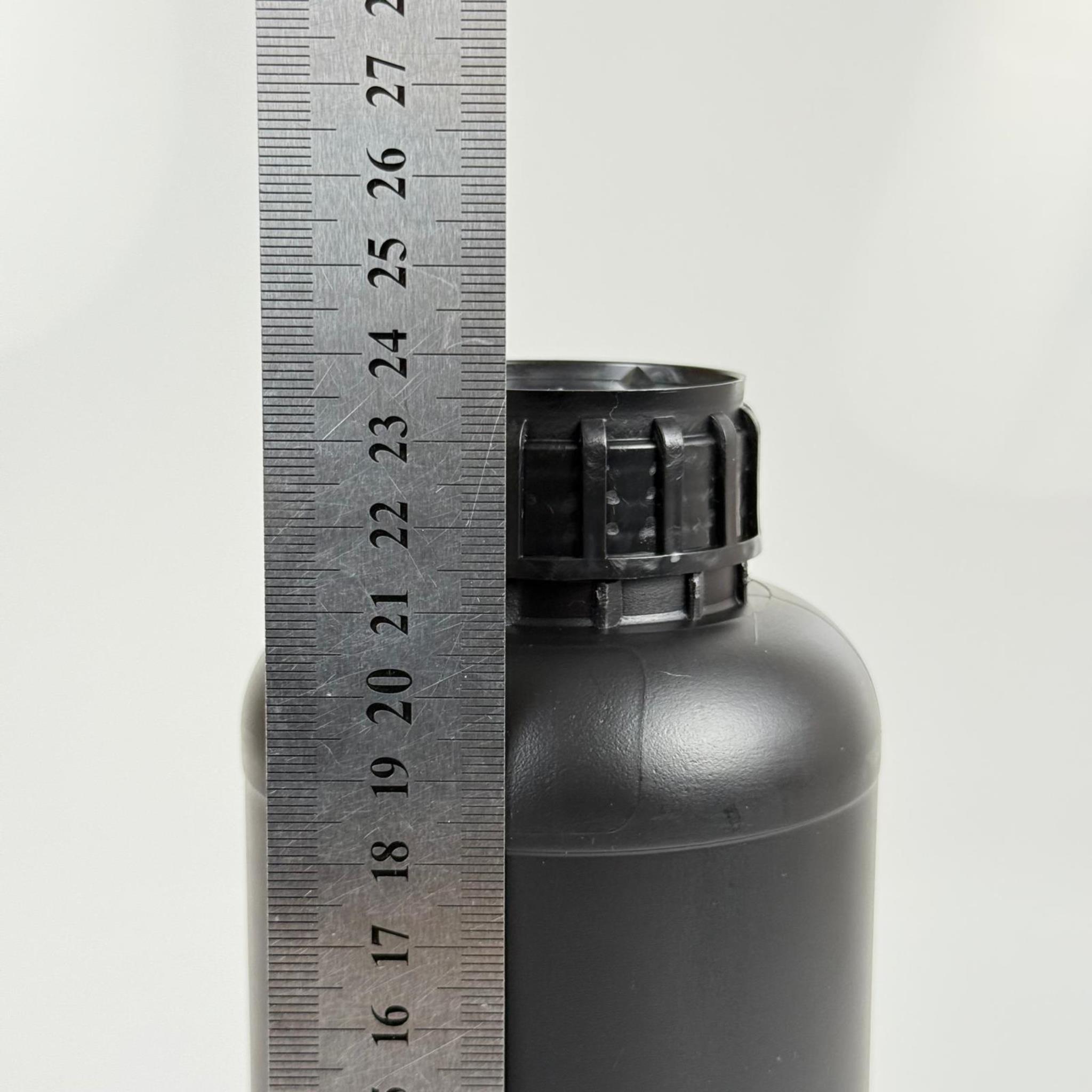 1 LT ZİRAİ İLAÇ BİDONU SİYAH + SİYAH ALÜMİNYUM FOLYOLU İNDİKSİYON CONTA SK50 KAPAK + KENDİNDEN YAPIŞKANLI KÖPÜK CONTALI - 1000 CC PE POLİETİLEN TARIM BİDON