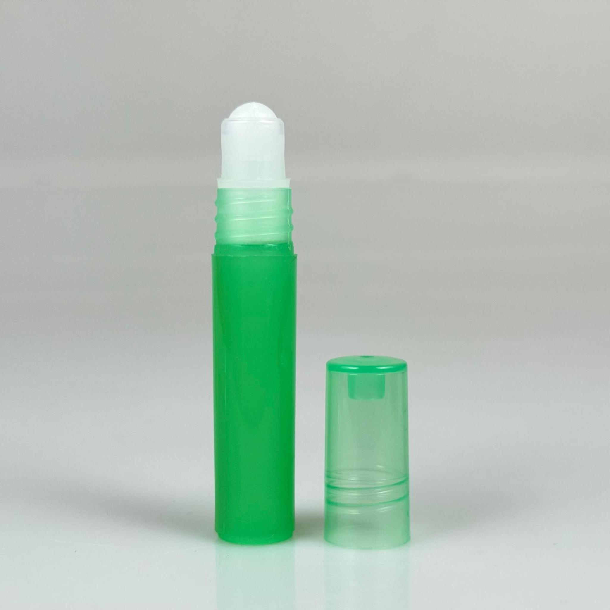 2,5 CC PLASTİK ROLL-ON ŞİŞE - BİLYELİ ŞİŞE - MİS ŞİŞESİ - ESANS ŞİŞESİ - KOKU - ŞİŞESİ - PARFÜMERİ ŞİŞESİ - YEŞİL
