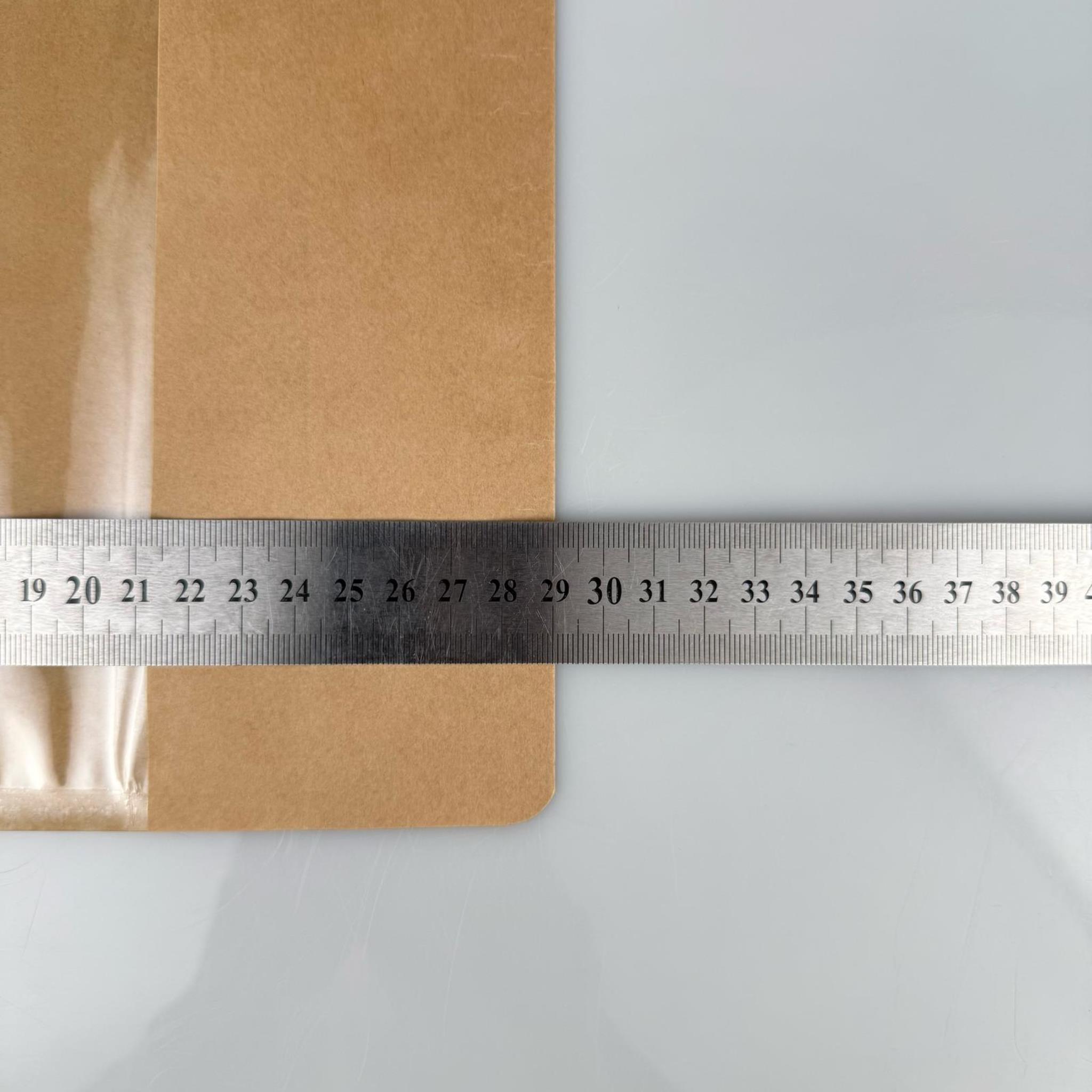 DOYPACK PENCERELİ - KRAFT AMBALAJ 18 X 29 CM - 750 GRAM - ÇEREZ, KURU KAHVE, KURUYEMİŞ, AKTAR VB İÇİN ÇITÇITLI KİLİTLİ KESE, KRAFT TORBA, ÇEREZLİK