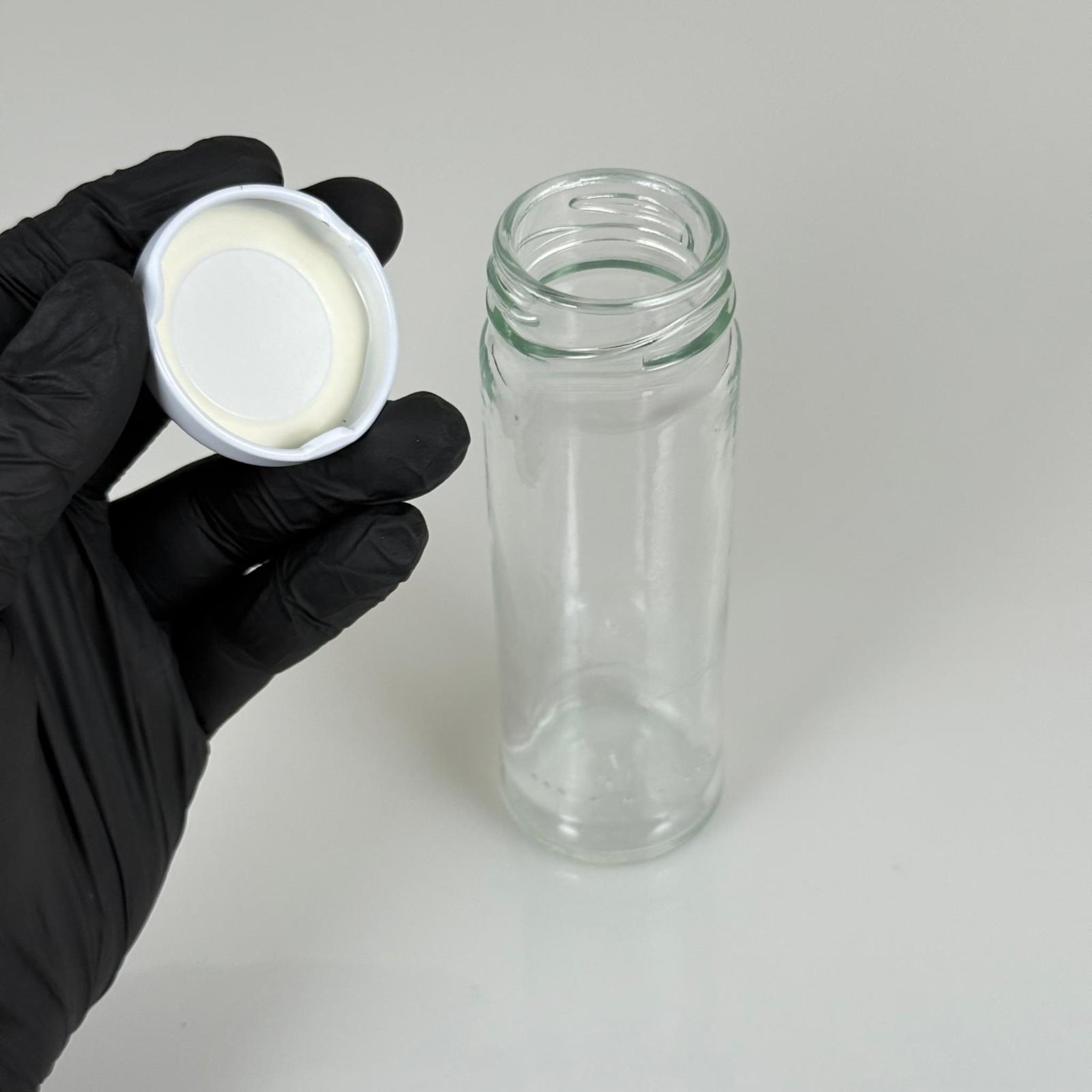 105 CC UZUN CAM KAVANOZ - BEYAZ METAL KAPAKLI - 105 ML UZUN KAVANOZ ŞİŞECAM ÜRÜN KODU: 140111