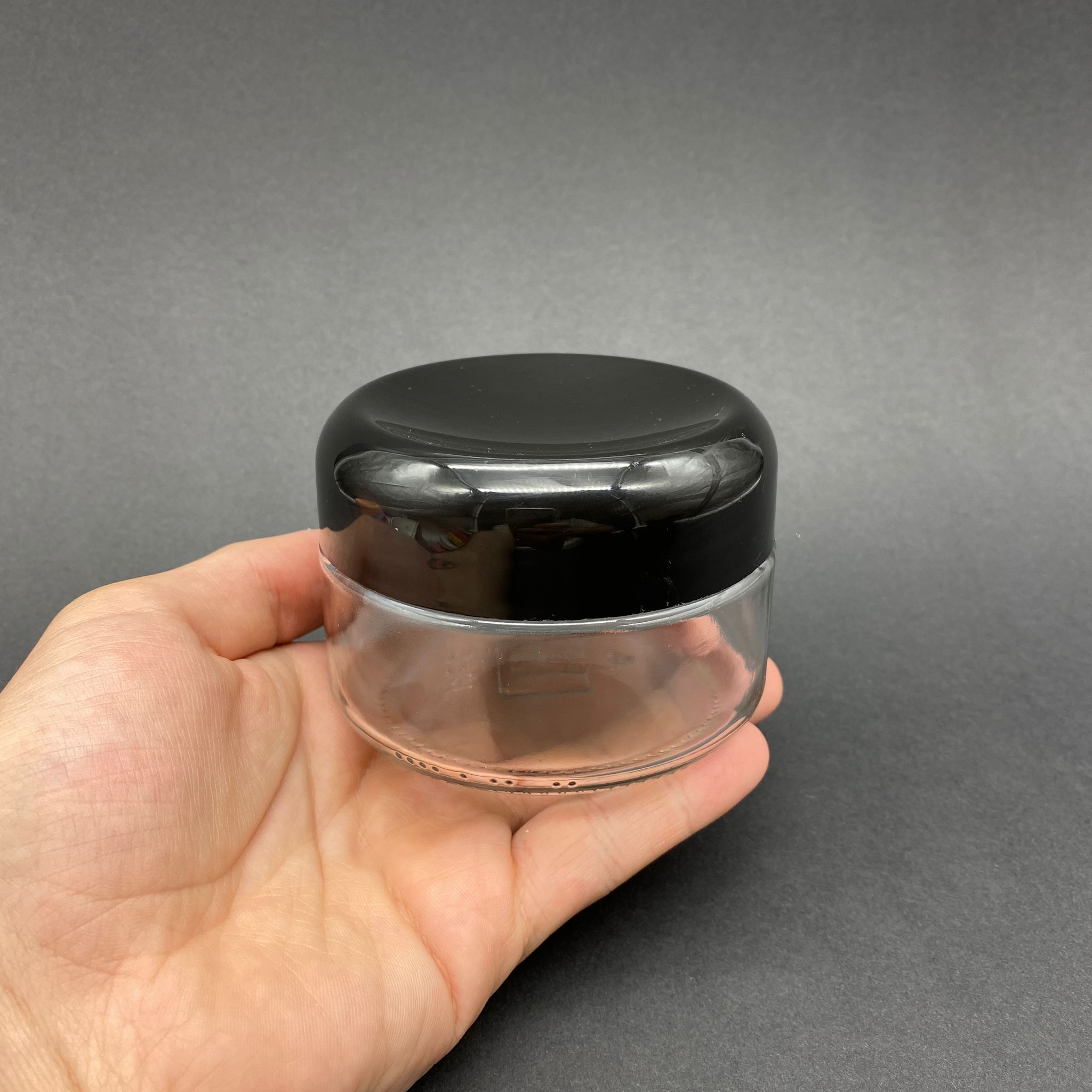 230 CC CAM KAVANOZ - SİYAH PLASTİK KAPAKLI - 230 ML CAM KAVANOZ - GENİŞ MAGNOLİA KAVANOZU