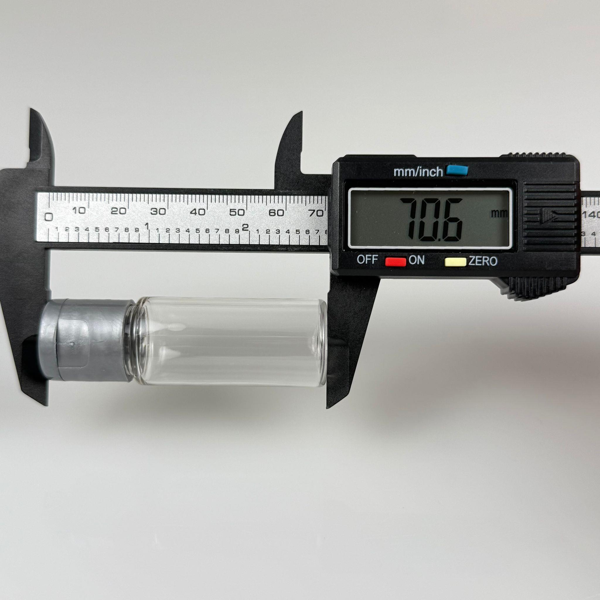 15 CC SİLİNDİR PET ŞİŞE + GRİ FLİPTOP KAPAK - 15 ML PROMOSYON KOLONYA İÇİN BOŞ ŞİŞE