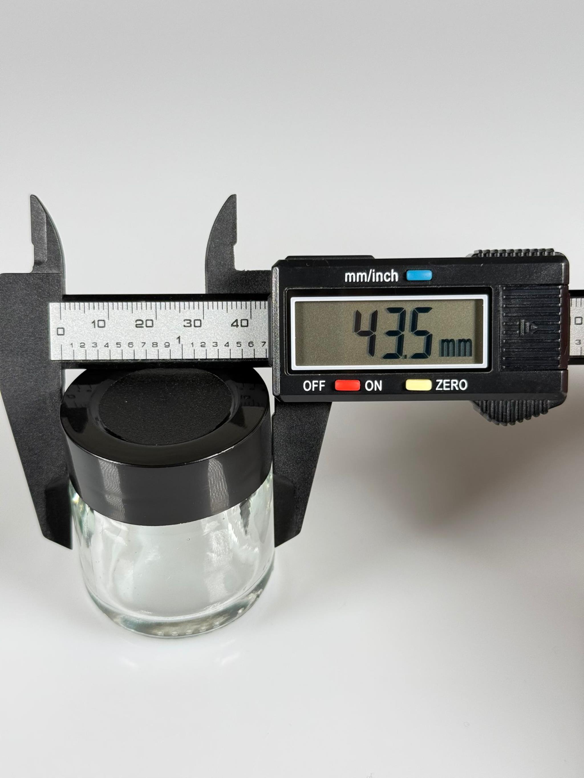 40 CC CAM KAVANOZ - SİYAH PLASTİK DERİN ÜSTÜ KUMLAMA KAPAKLI - 40 ML MUM CAM KAVANOZLARI, MİNİ KREM KAVANOZU