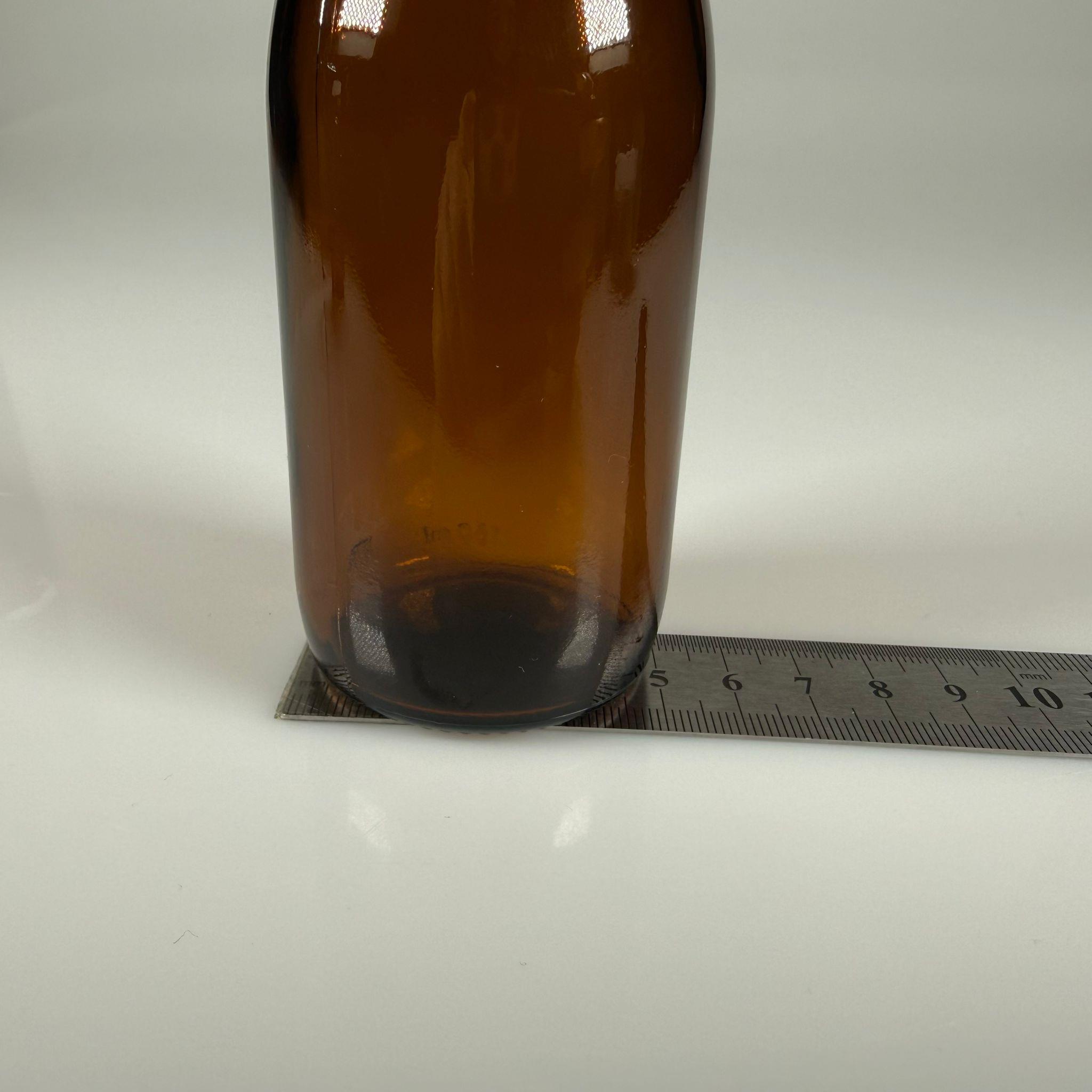 150 ML DOLUMU KOLAY, GENİŞ AĞIZLI İÇTEN DAMLALIKLI ŞİŞE (28 MM AĞIZ)  - 150 CC SİYAH CONTALI KAPAKLI İÇTEN DAMLALIKLI CAM ECZA ŞİŞESİ - AMBER KAHVERENGİ