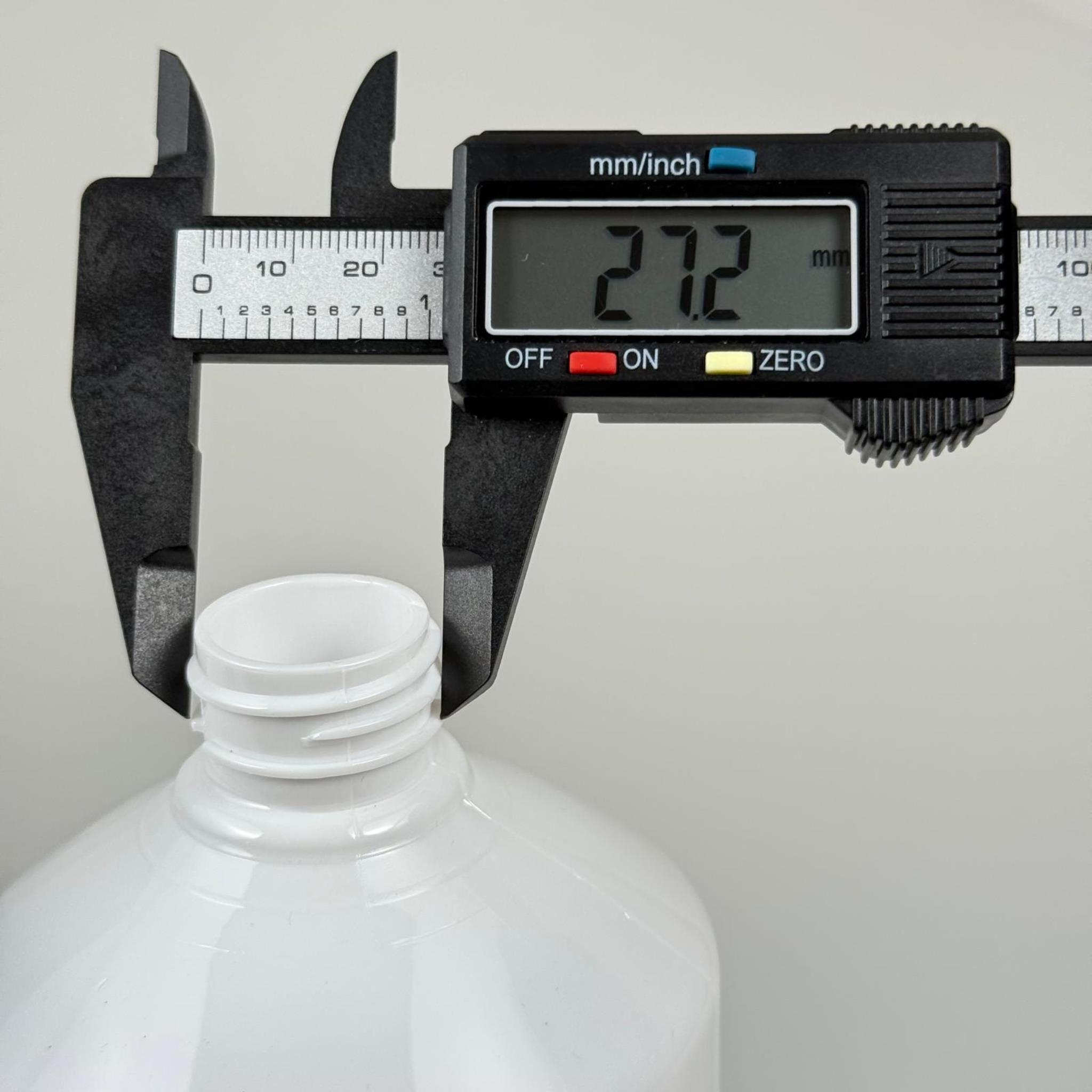 950 CC BEYAZ SERT PLASTİK ŞİŞE KAPAKSIZ (28 AĞIZ) - 950 ML BEYAZ PET ŞİŞE - KALIN (45 GR)