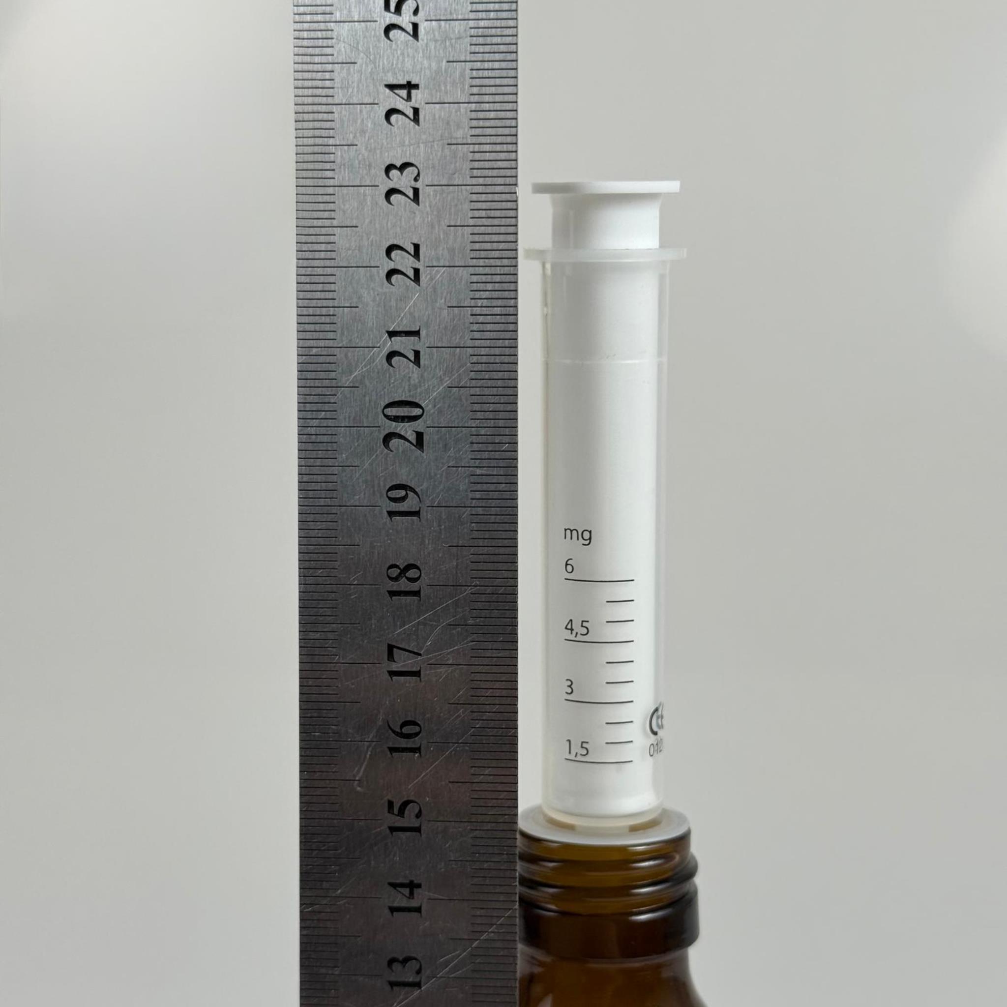 250 ML CAM ECZA ŞİŞESİ + 6 ML DOZAJ PİPETİ + DOZAJ TIPASI + CONTALI PLASTİK KAPAK TAKIM