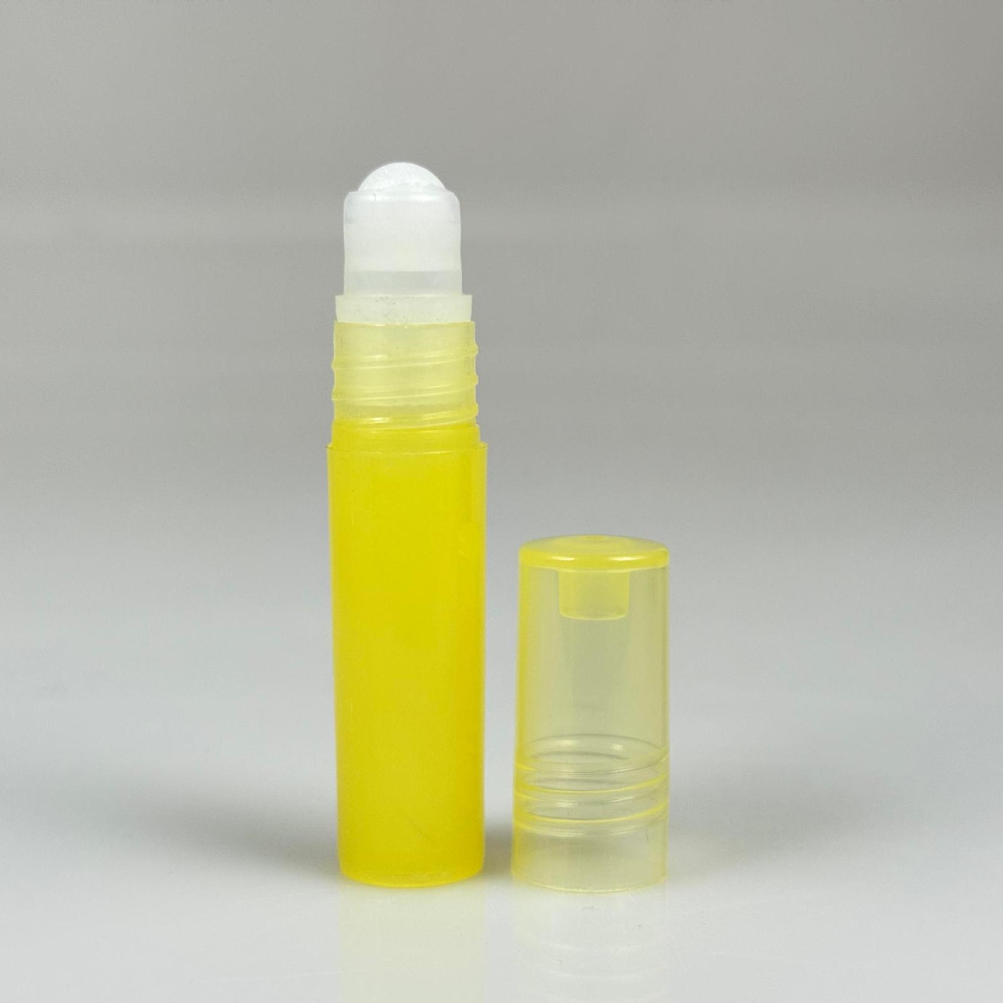 1,5 CC PLASTİK ROLL-ON ŞİŞE - BİLYELİ ŞİŞE - MİS ŞİŞESİ - ESANS ŞİŞESİ - KOKU - ŞİŞESİ - PARFÜMERİ ŞİŞESİ - SARI