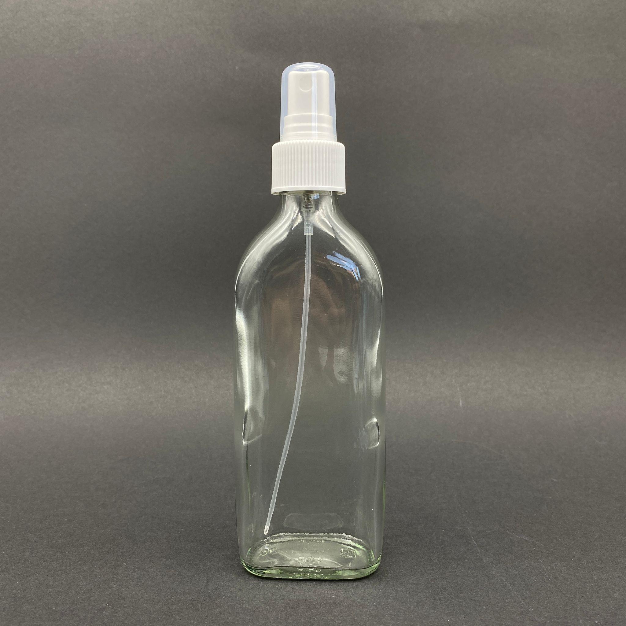 150 CC YASSI CAM ŞİŞE - BEYAZ SPREYLİ - 150 ML SPREYLİ YASSI CAM ŞİŞE