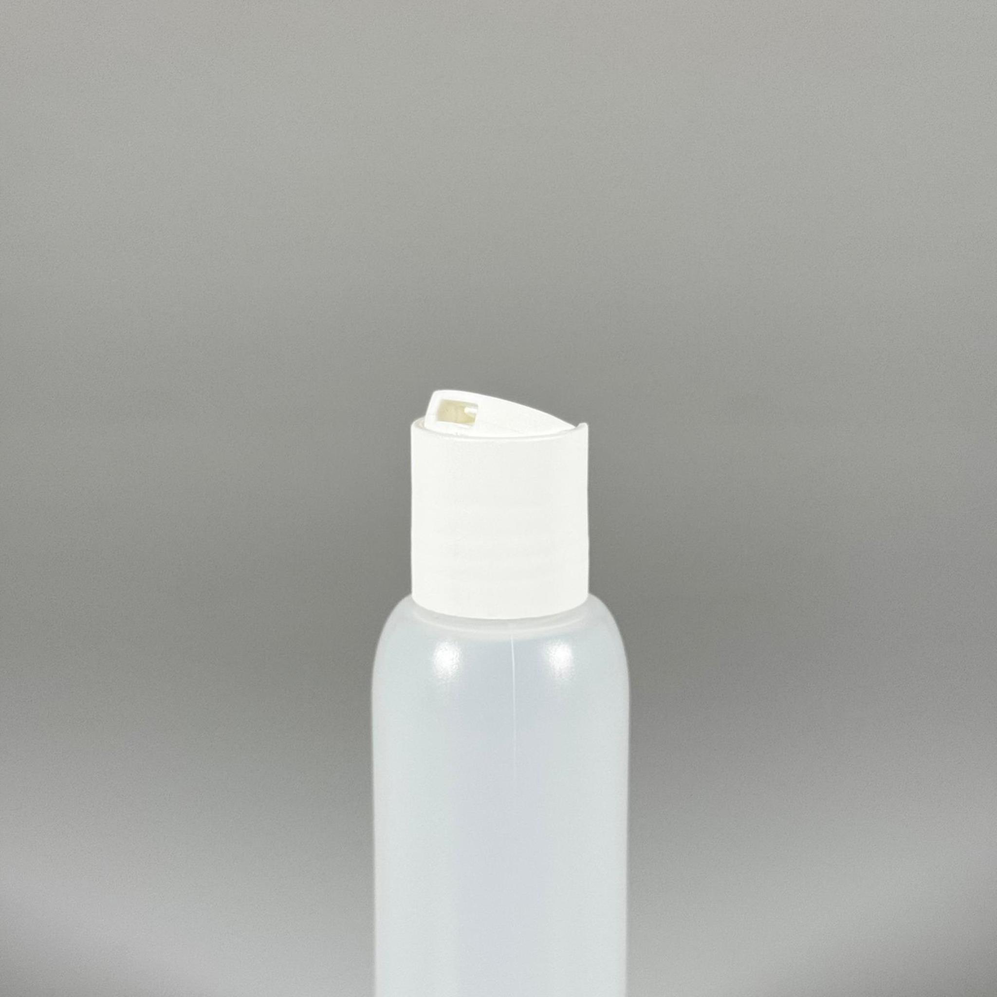 100 ML SIKILABİLİR YUMUŞAK PE PLASTİK ŞİŞE - BEYAZ DİSKTOP ŞAMPUAN KAPAKLI - 100 cc sos, yağ, kartuş, mürekkep vb için boş şişeler