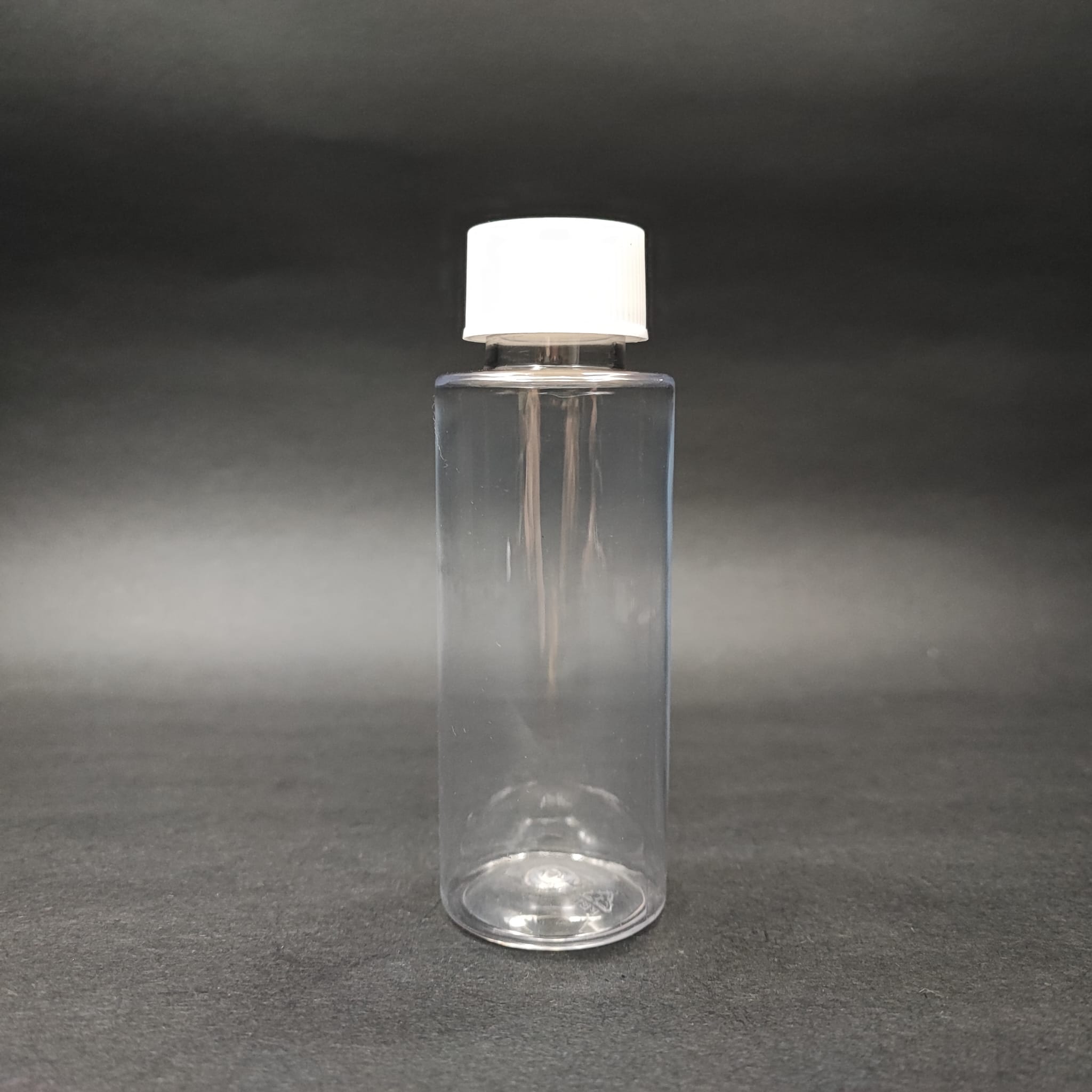 100 CC SİLİNDİR PET ŞİŞE + BEYAZ ÇOCUK KİLİTLİ KAPAK (SIZDIRMAZ KÖPÜK CONTALI) - 100 ML ŞEFFAF ÇOCUK KİLİTLİ PET ŞİŞE