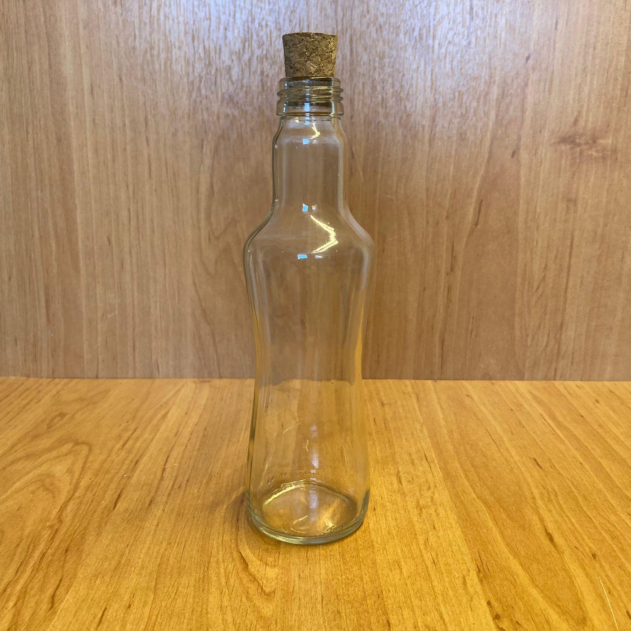 250 CC İNCE BELLİ CAM ŞİŞE - MANTAR TIPALI - 250 ML MANTAR TIPALI ŞİŞE