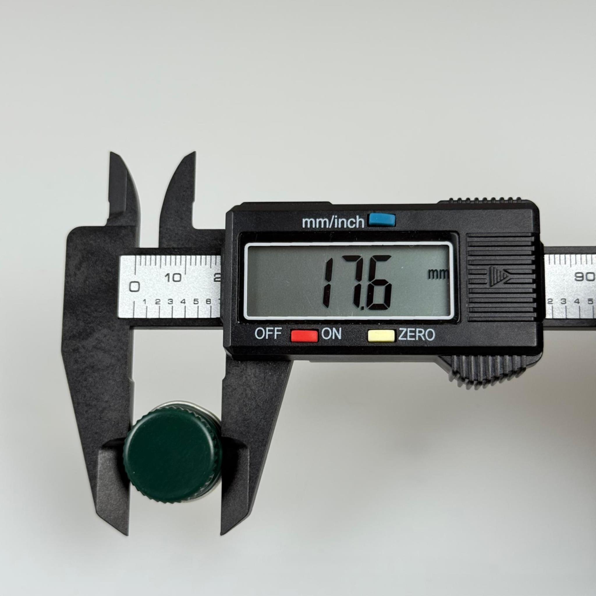 18 MM VİDALI YEŞİL ALÜMİNYUM KAPAK