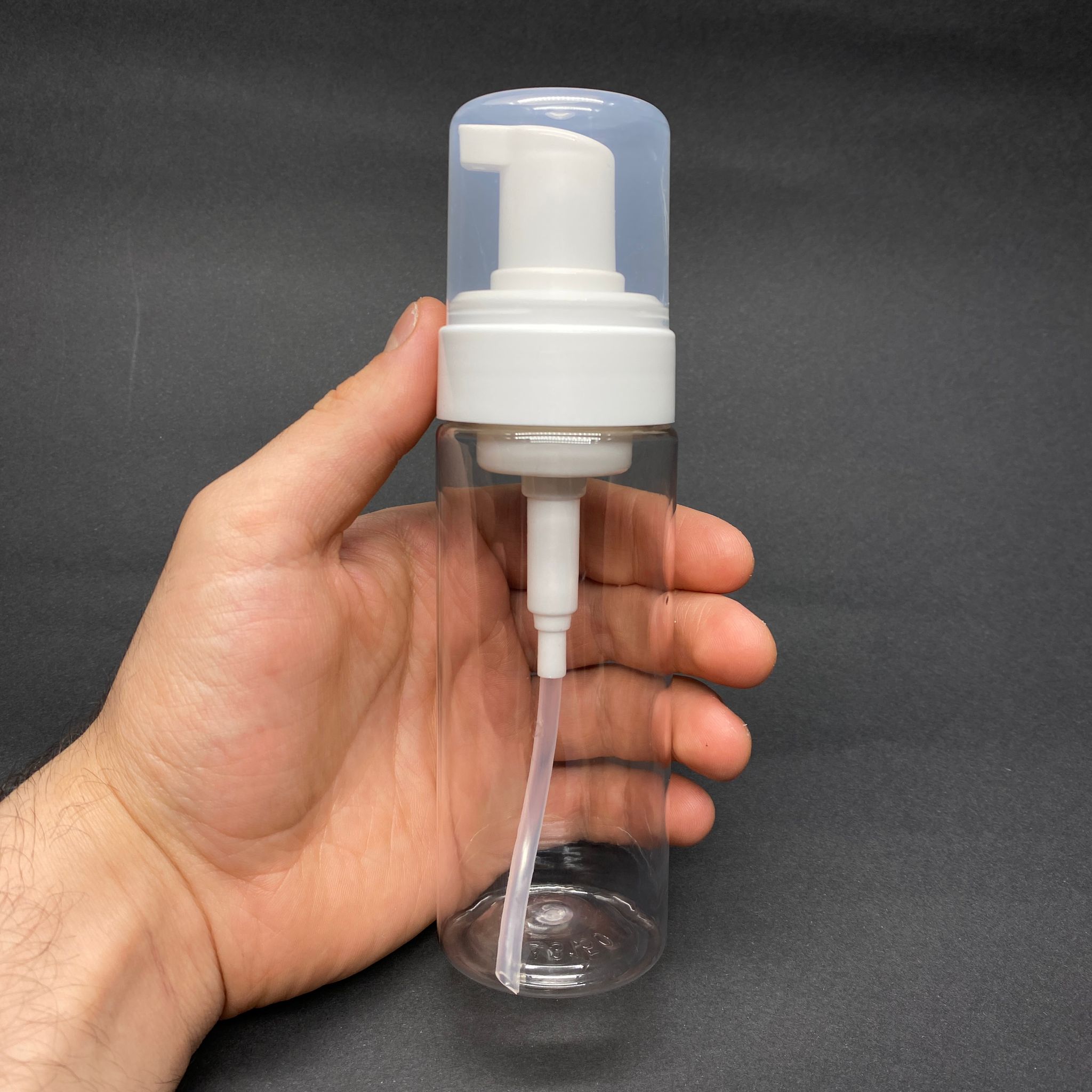 150 CC KÖPÜK YAPICI POMPALI ŞİŞE - ŞEFFAF - BEYAZ KÖPÜK POMPA BEYAZ ŞİŞE - 150 ML ŞİŞE KÖPÜK POMPASI