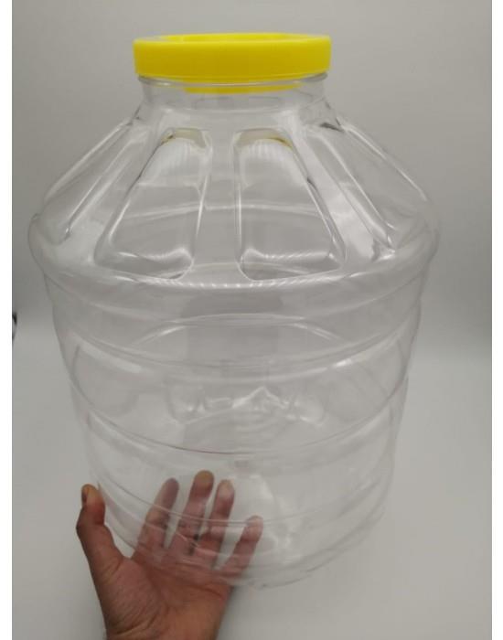 15000 CC PET KAVANOZ - KAPAKLI - PLASTİK KAVANOZ - 15 LİTRE PET KAVANOZ - TURŞU VE ZEYTİN KURUMUNDA KULLANILABİLİR