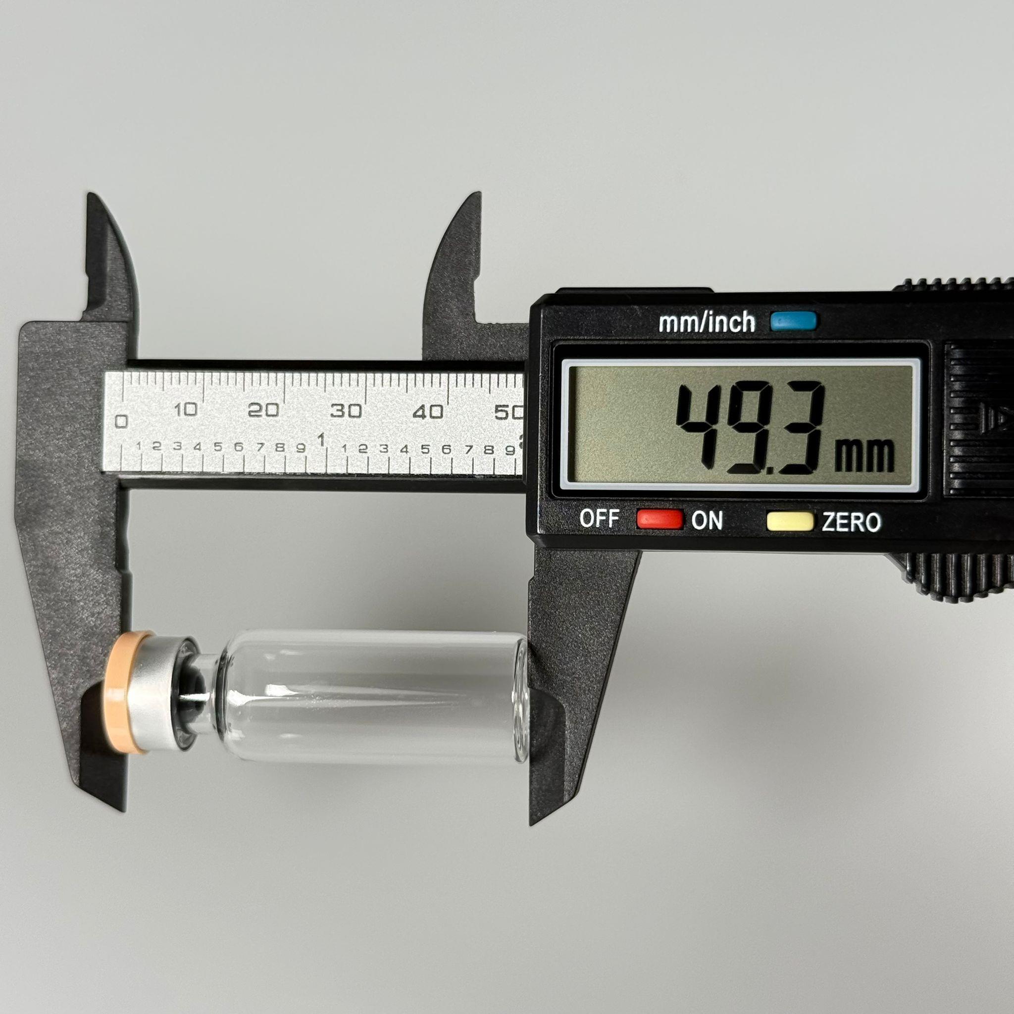 4 ML vial flakon şişe - 13 ağız 4 cc şeffaf cam ilaç şişesi + kauçuk butil enjektör tıpası + bej alüminyum kapaklı takım
