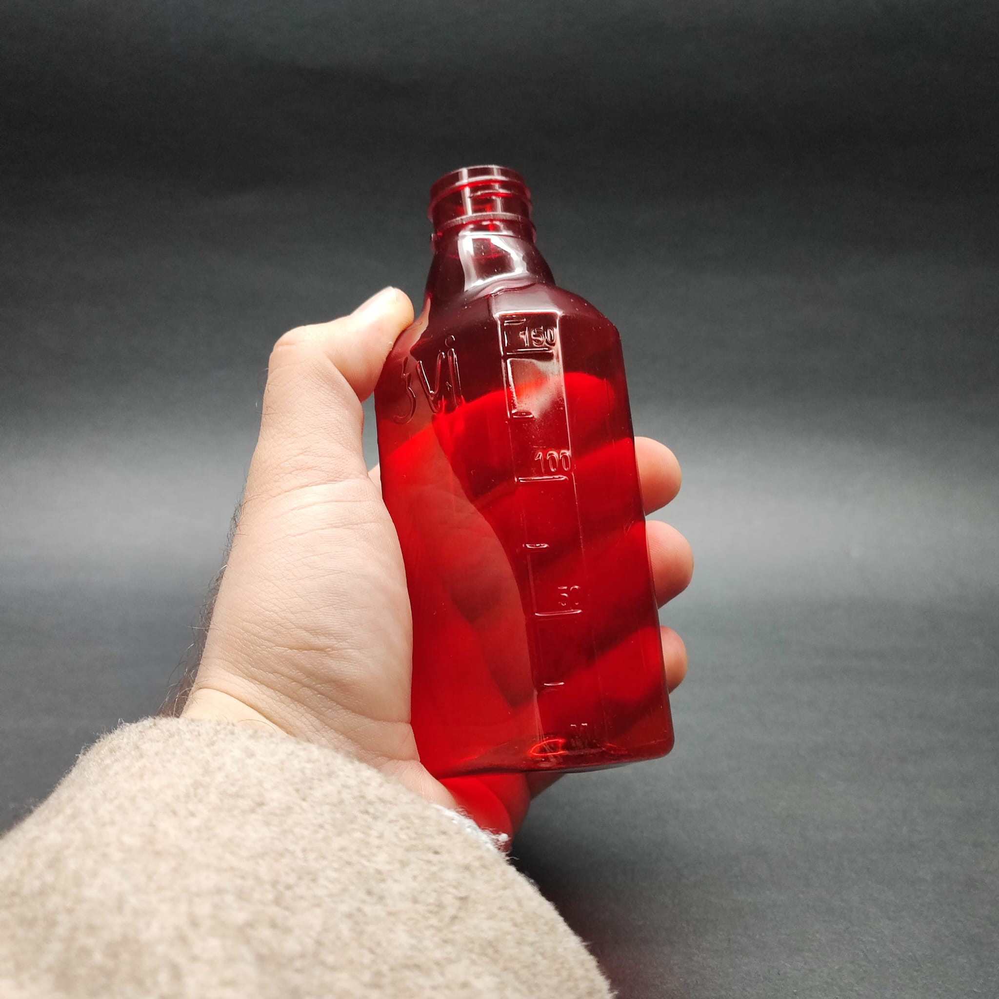 150 CC ÖLÇEKLİ PET ŞİŞE - 24 AĞIZ - 150 ML VE OZ ÖLÇÜLÜ KIRMIZI PET ŞİŞE