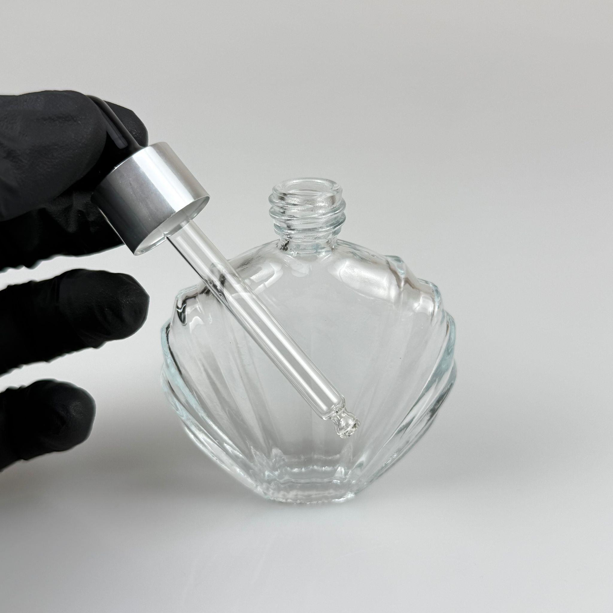 45 CC İSTİRİDYE MODEL PRESTİJLİ CAM DAMLALIKLI ŞİŞE - SİYAH EMZİK - GÜMÜŞ METALİK KAPAK - 45 ML CAM DAMLALIKLI ŞİŞE - DAMLALIKLI BOŞ ŞİŞE