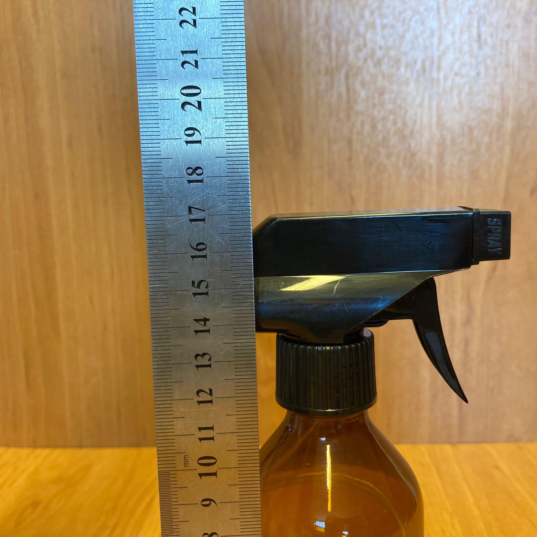 200 CC AMBER CAM ŞİŞE - SİYAH TETİK SPREYLİ - 200 ML KAHVERENGİ SPREYLİ ŞİŞE