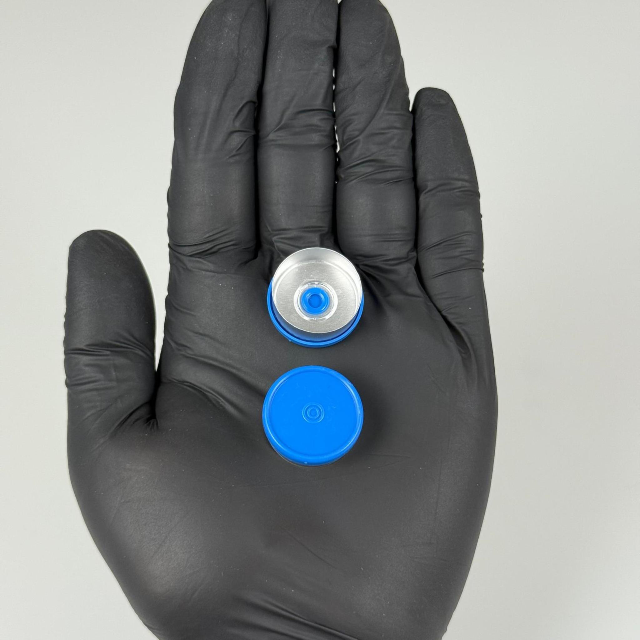 PENİSİLİN ALÜMİNYUM FLAKON KAPAK MAVİ -  20 MM DÜZ RENKLİ FLİP-OFF KAPAK