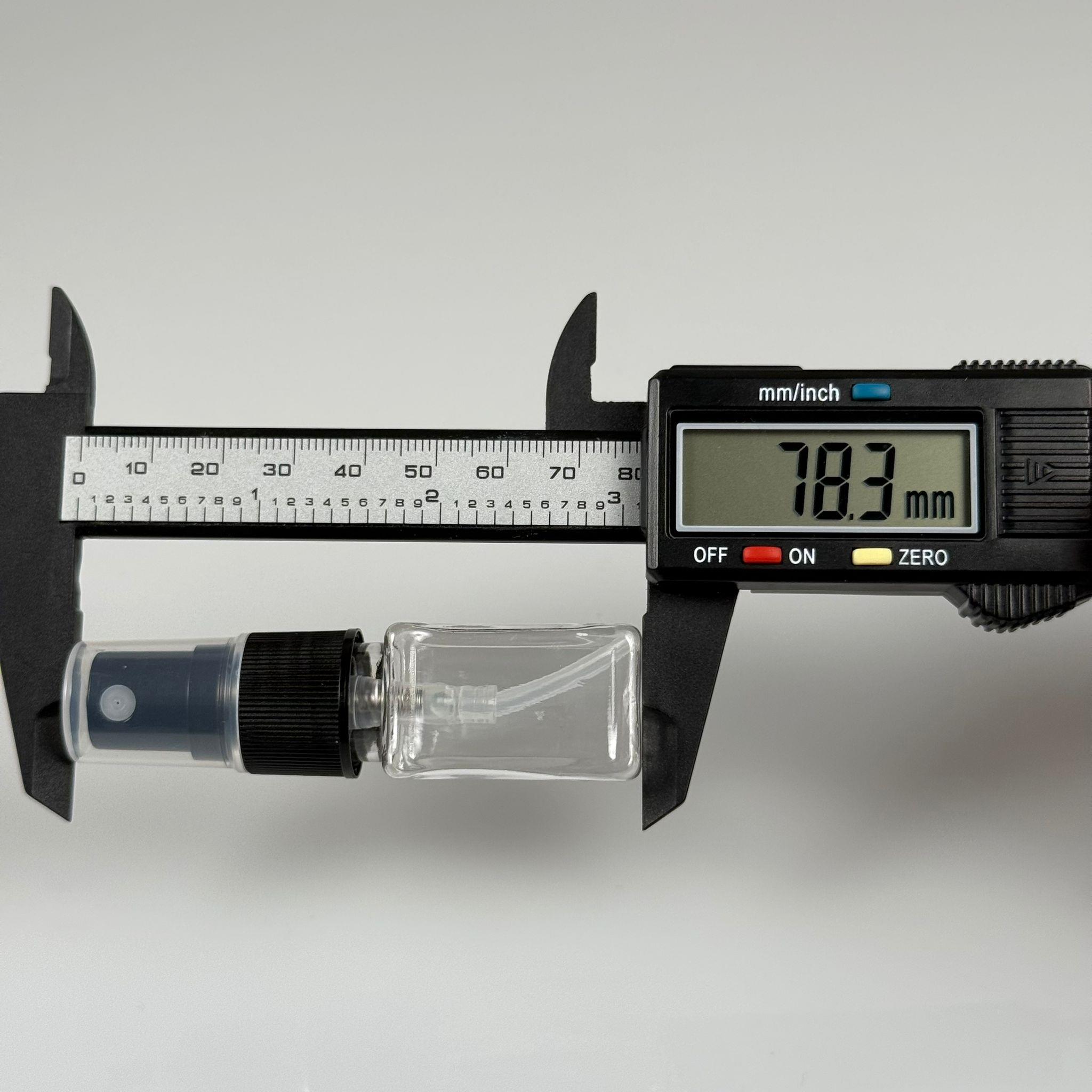 10 CC ŞEFFAF KARE PET ŞİŞE - SİYAH SPREYLİ TESTER 10 ML PLASTİK ŞİŞE