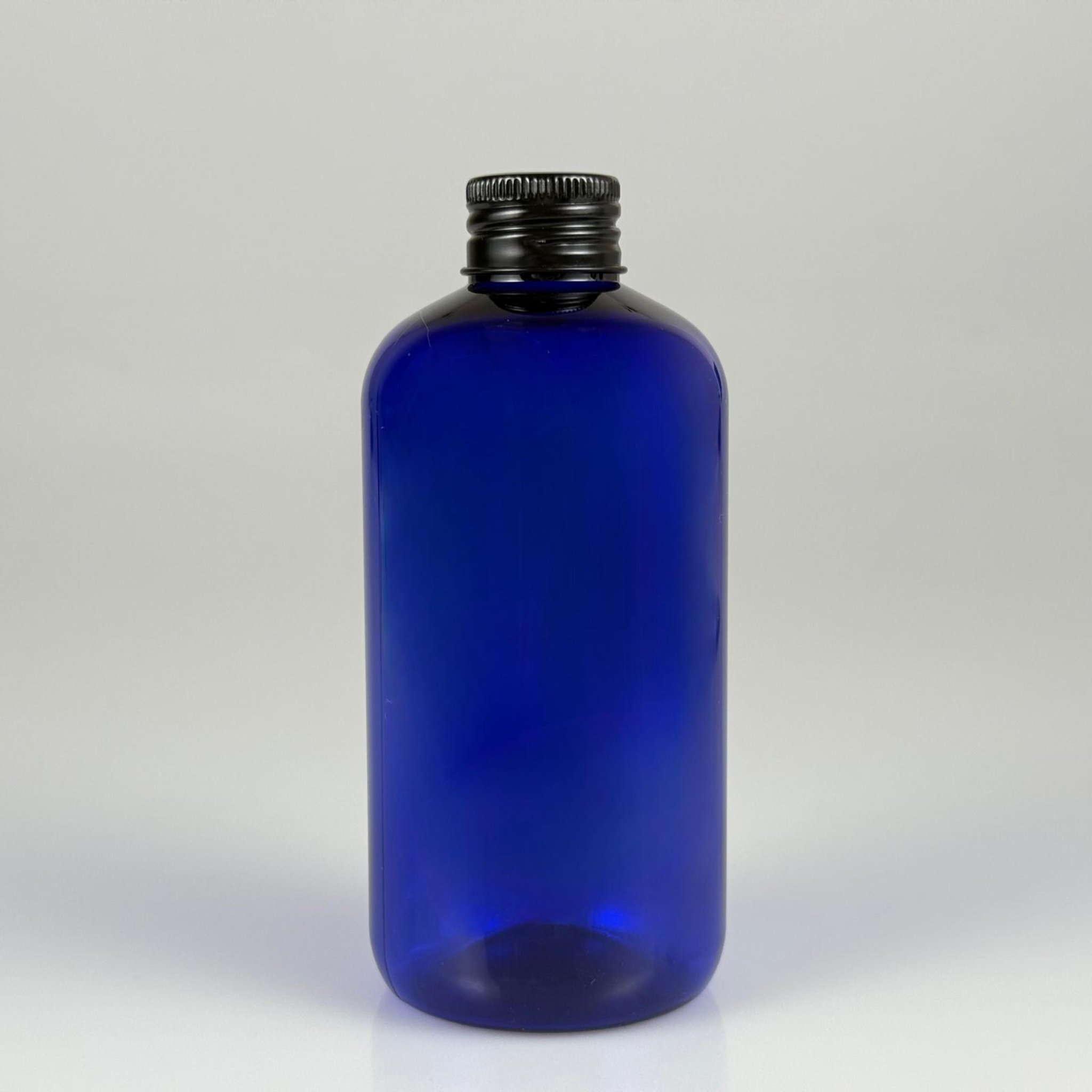 250 CC MAVİ PLASTİK ŞİŞE ZEYNEP MODEL ( 24 AĞIZ ) + KÖPÜK CONTALI SİYAH METAL ALÜMİNYUM KAPAKLI - 250 ML KAPAKLI MAVİ TOMBUL PET ŞİŞELER