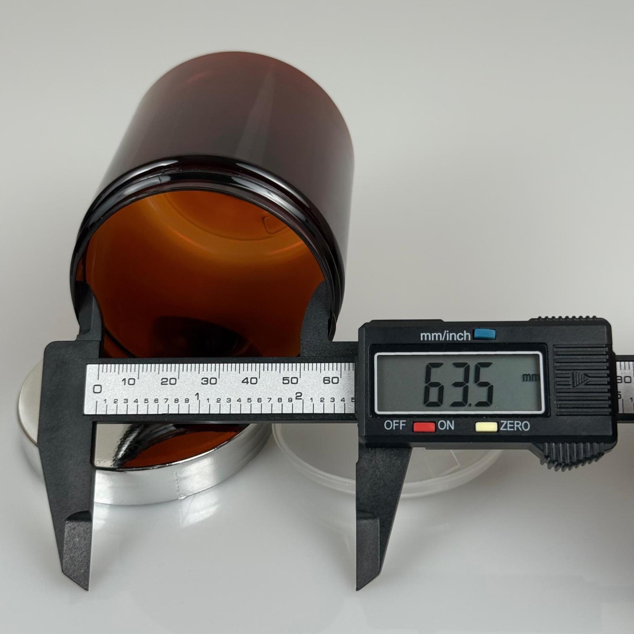 300 ML SERT PET KAVANOZ + GÜMÜŞ KAPLAMALI KAPAK + İÇ TIPA - 300 CC KALIN AMBER PLASTİK KAVANOZ GÜMÜŞ KAPLAMALI KAPAKLI İÇ TIPALI TAKIM - KREM KAVANOZLARI